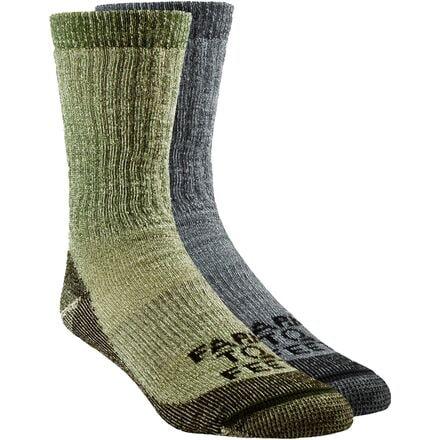 Boulder Medium Weight Crew Hiking Sock by FARM TO FEET