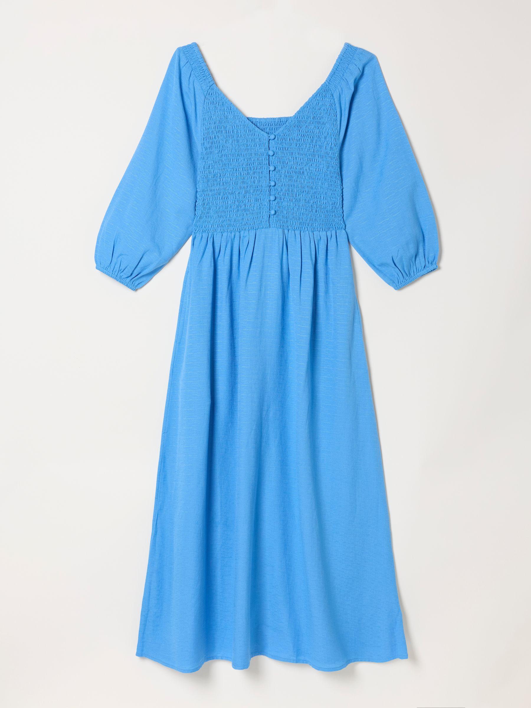 Adele Blue Petite Midi Dress by FAT FACE