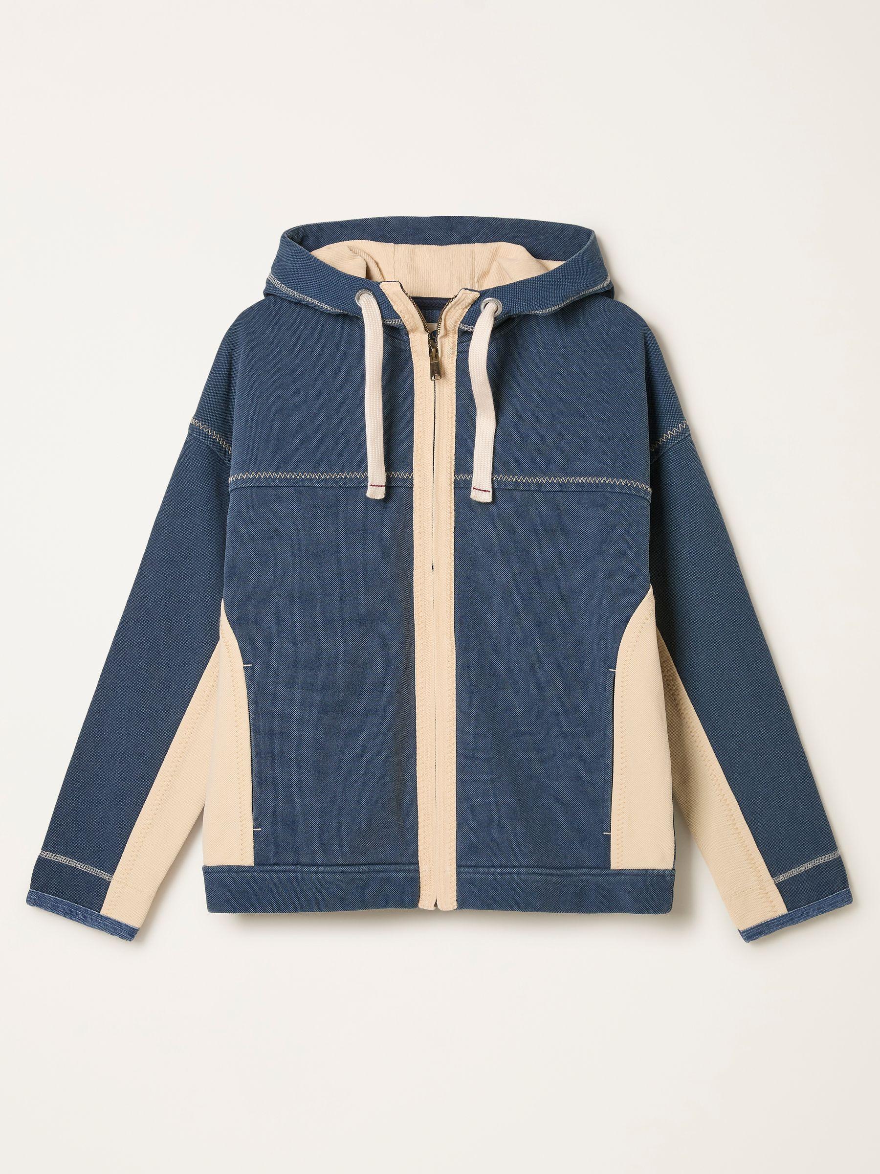 Airlie Navy Zip Through Hoodie by FAT FACE