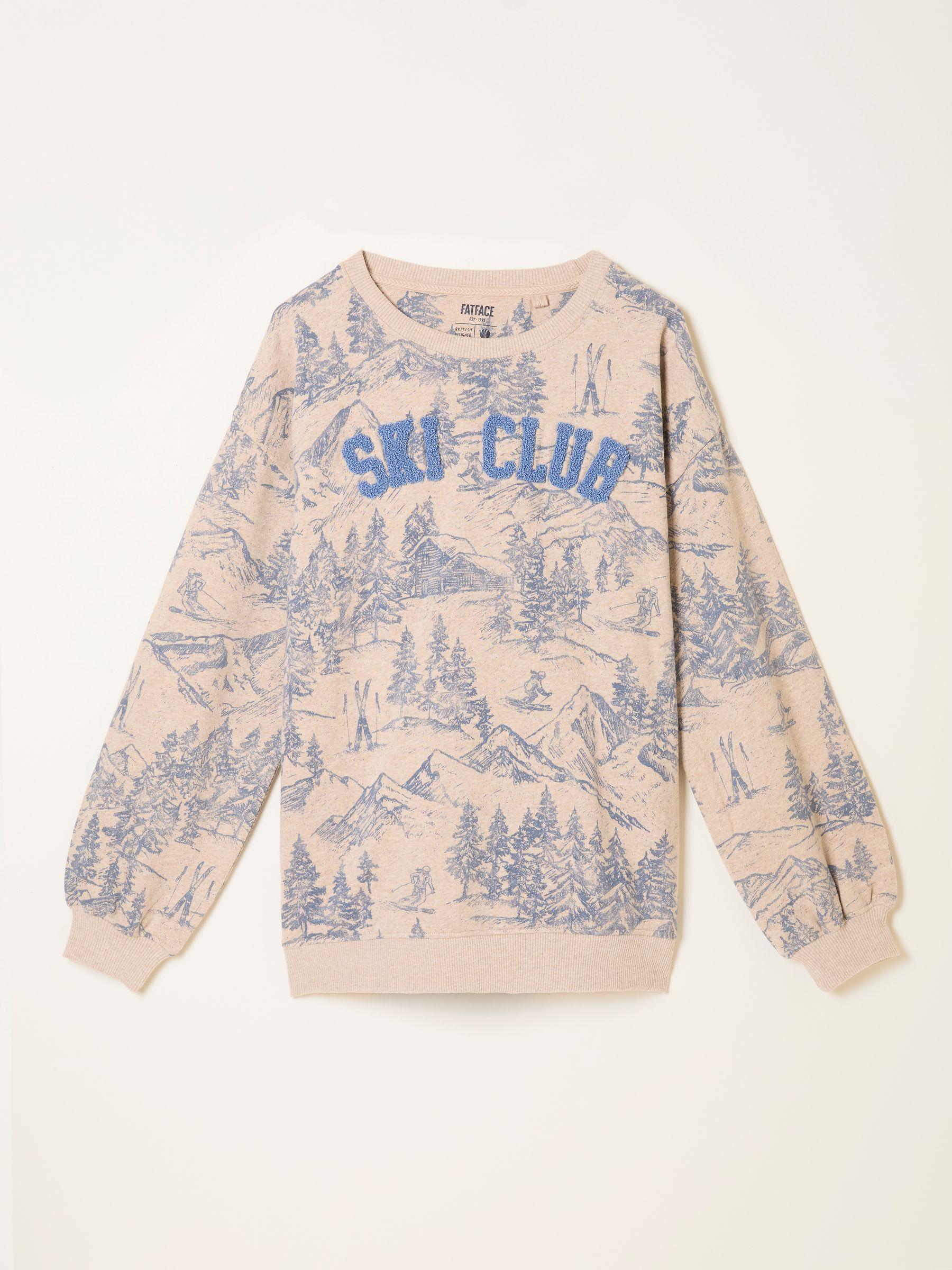 Alex Natural Ski Club Crew Sweatshirt by FAT FACE