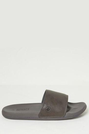 Alten Grey Pool Slides by FAT FACE