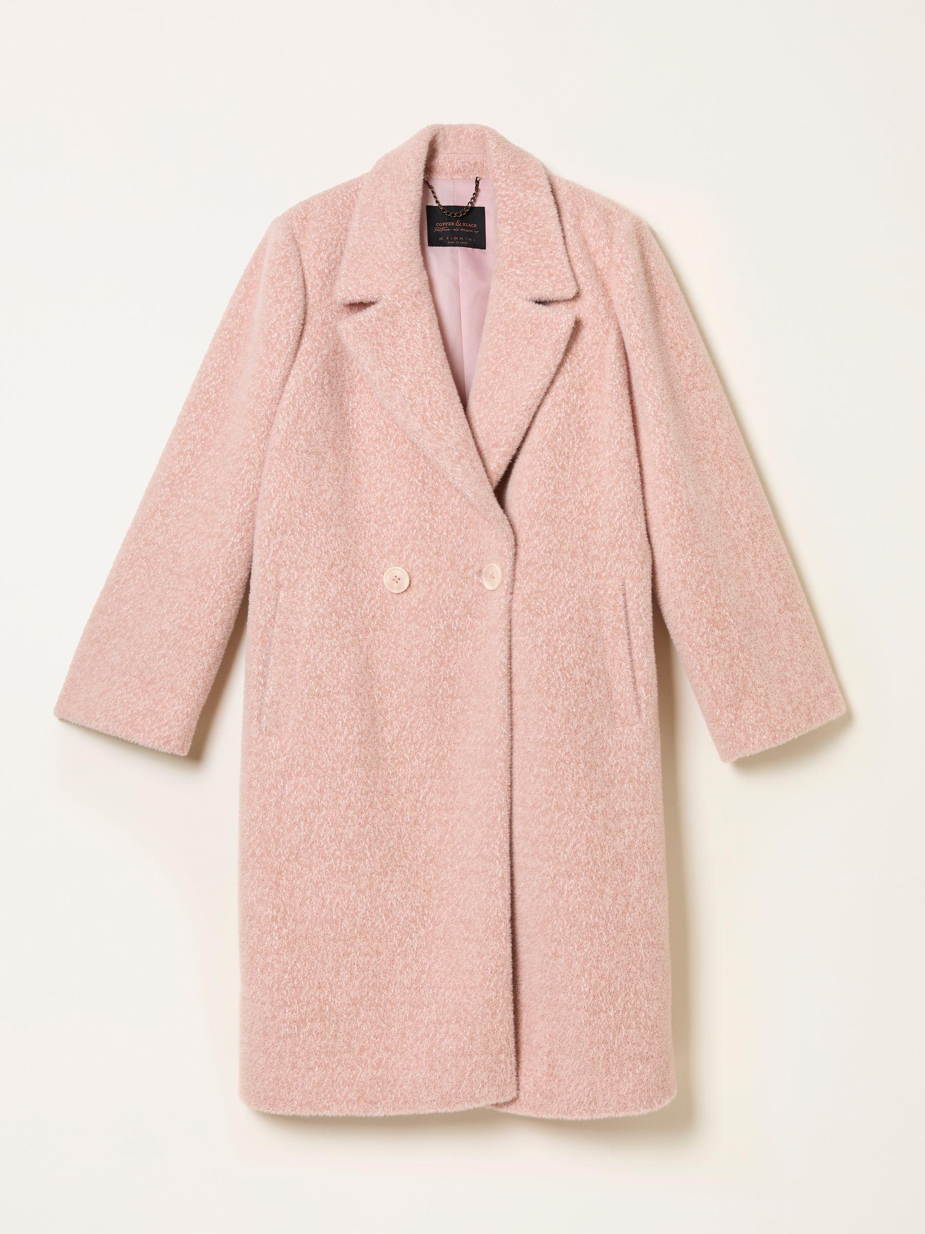 Aubrey Blush Pink Structured Coat by FAT FACE