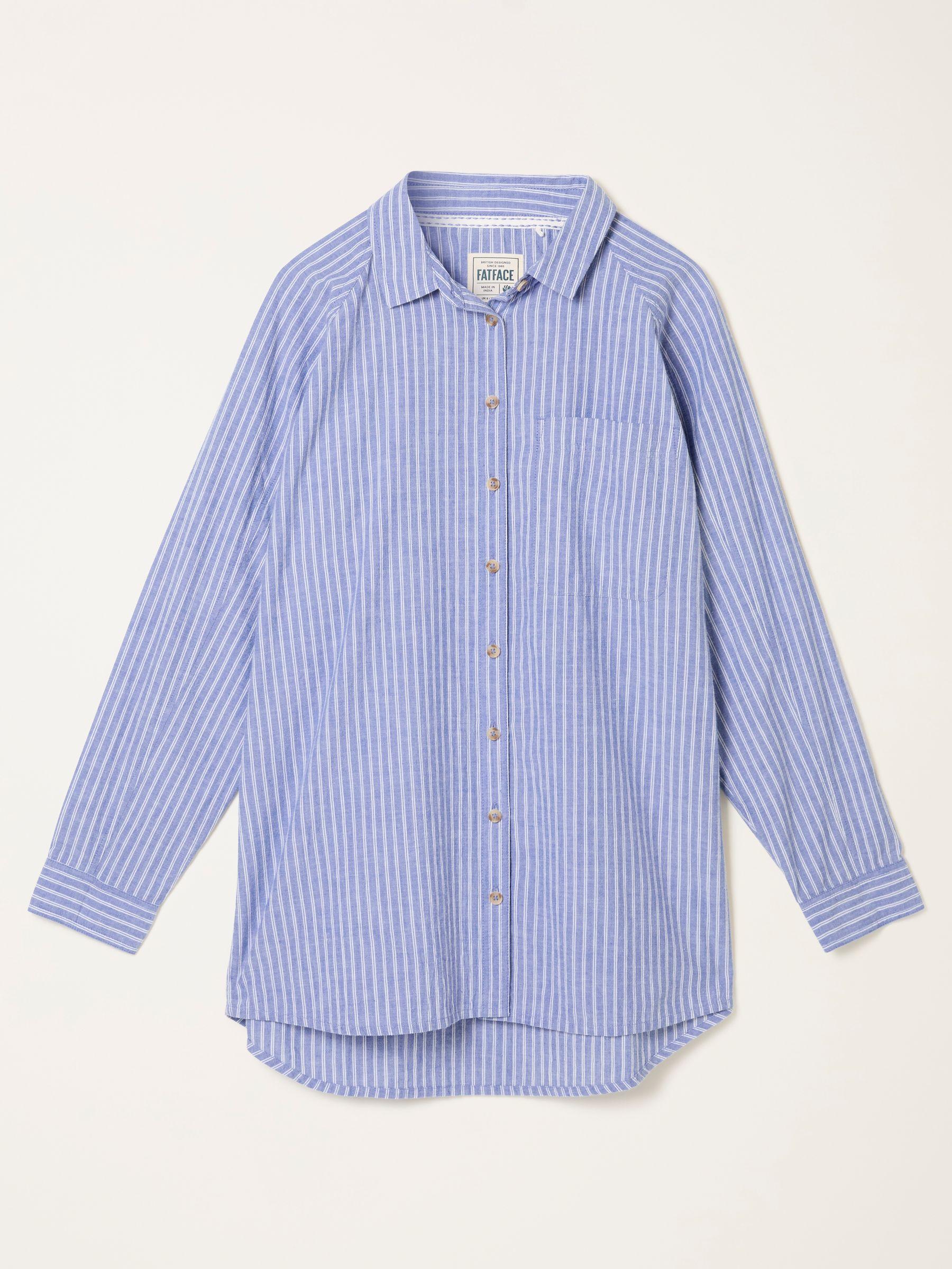 Bessie Blue Regular Stripe Shirt by FAT FACE