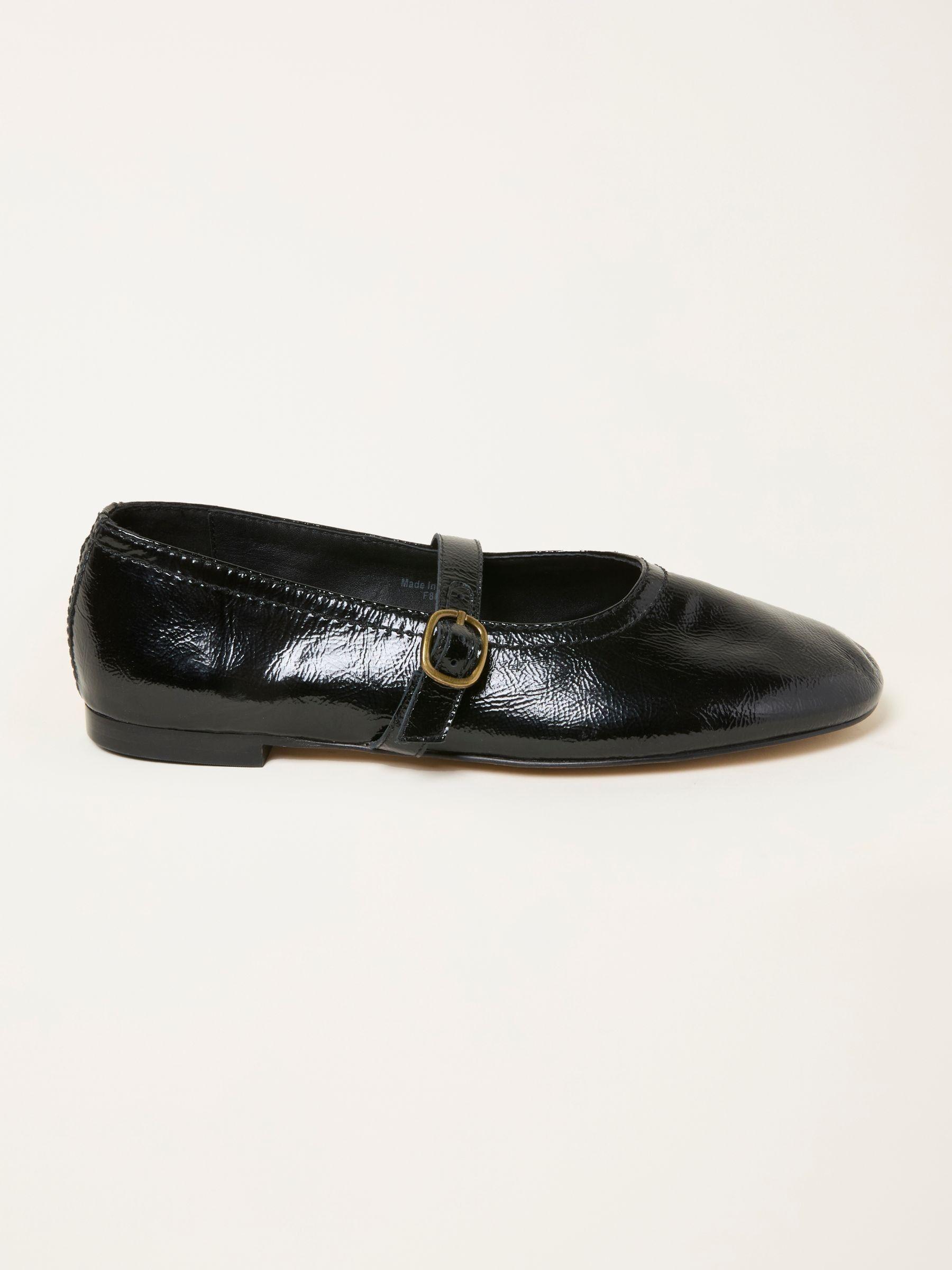 Black Leather Mary Jane Pump by FAT FACE