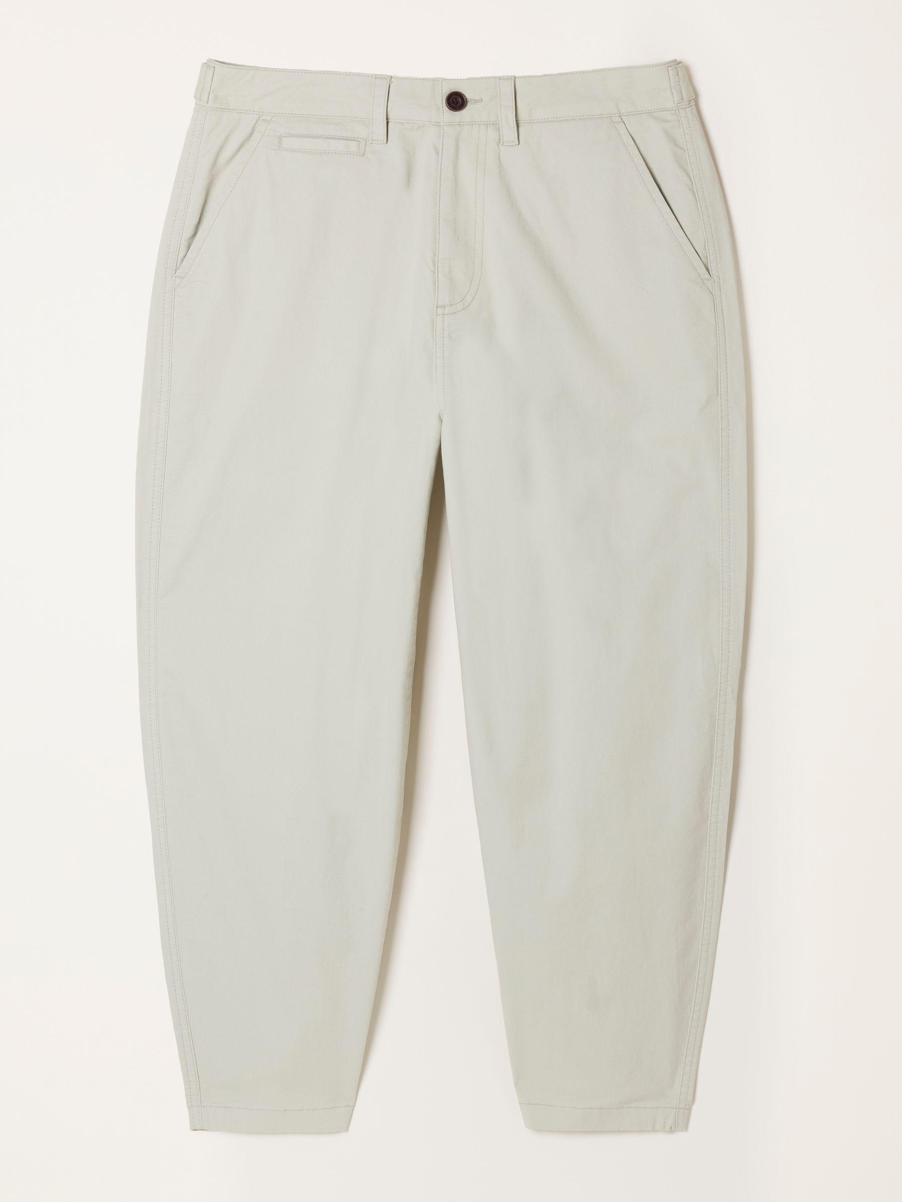 Blazey Ivory Tapered Chino Trousers by FAT FACE