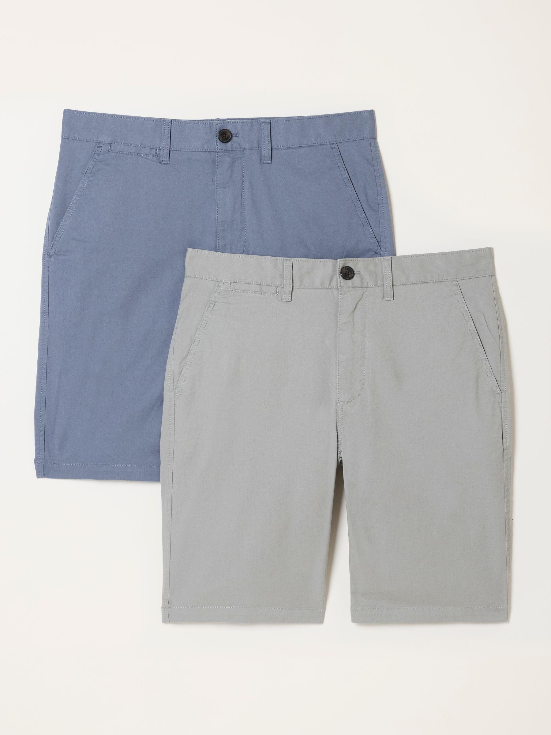 Blue 2 Pack Chino Shorts by FAT FACE
