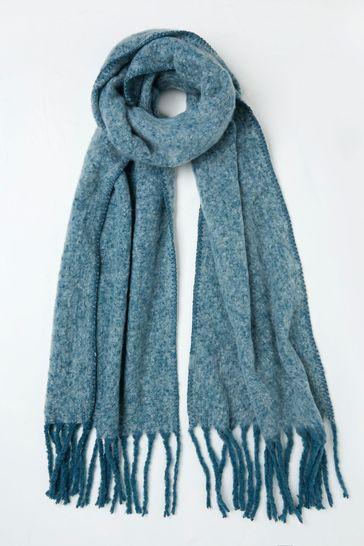 Blue Boucle Scarf by FAT FACE