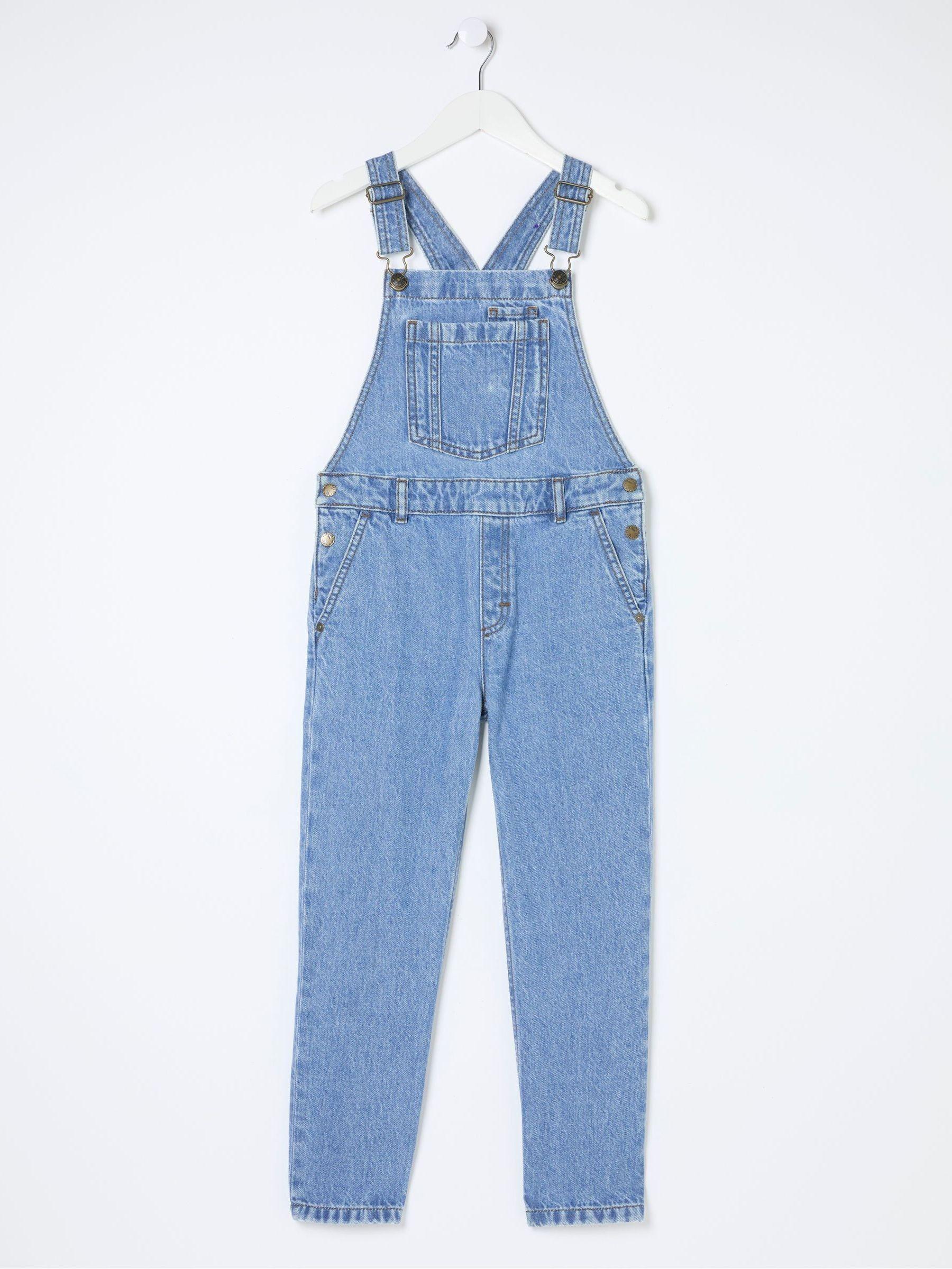 Blue Darby Denim Dungarees by FAT FACE