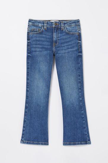 Blue Farley Flared Denm Jeans by FAT FACE