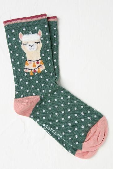 Blue Fluffy Hedgehog Women's Socks by FAT FACE