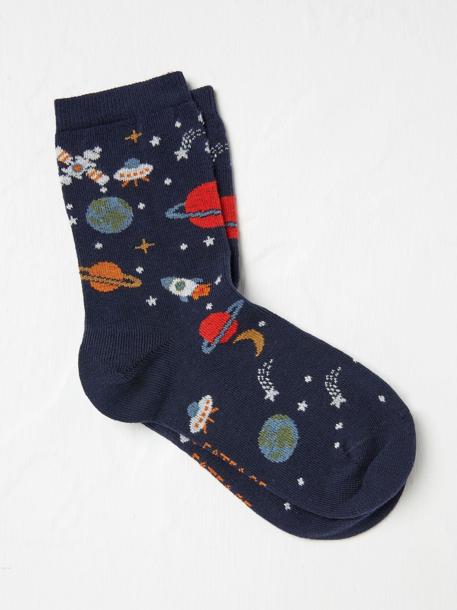 Blue Space Socks 1 Pack by FAT FACE