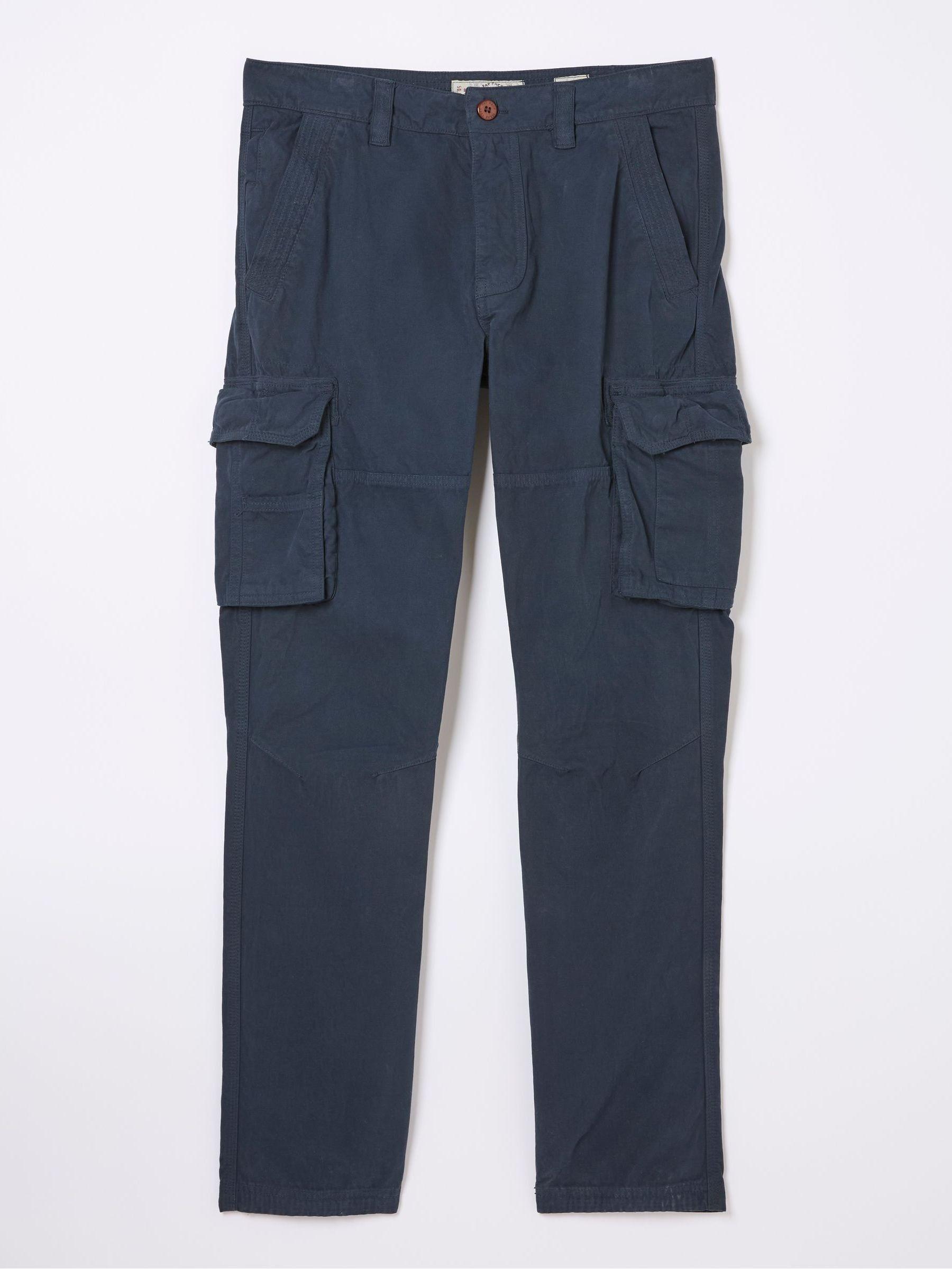 Breakyard Blue Cargo Trousers by FAT FACE