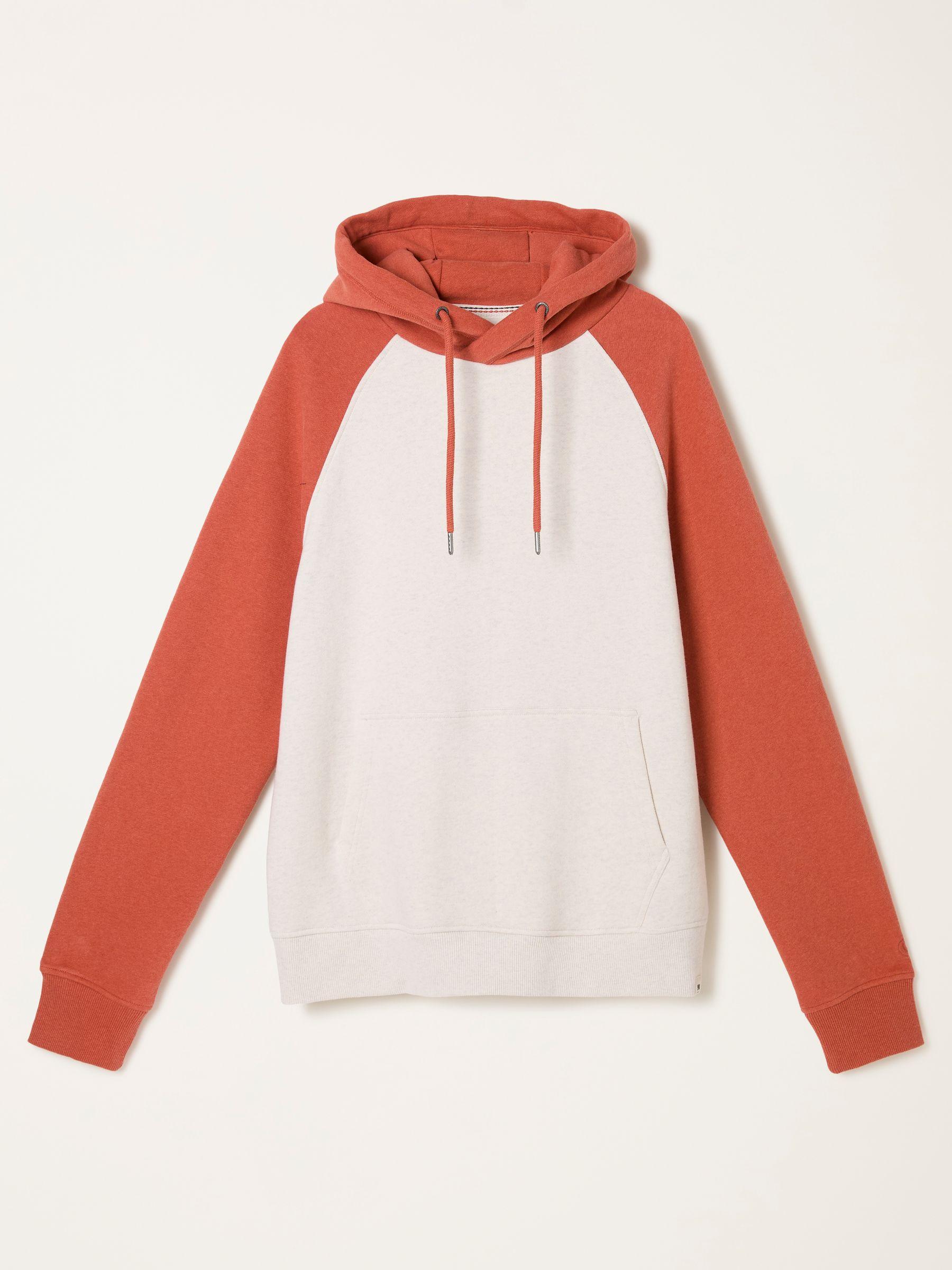 Brooke Blue Overhead Contrast Raglan Hoodie by FAT FACE