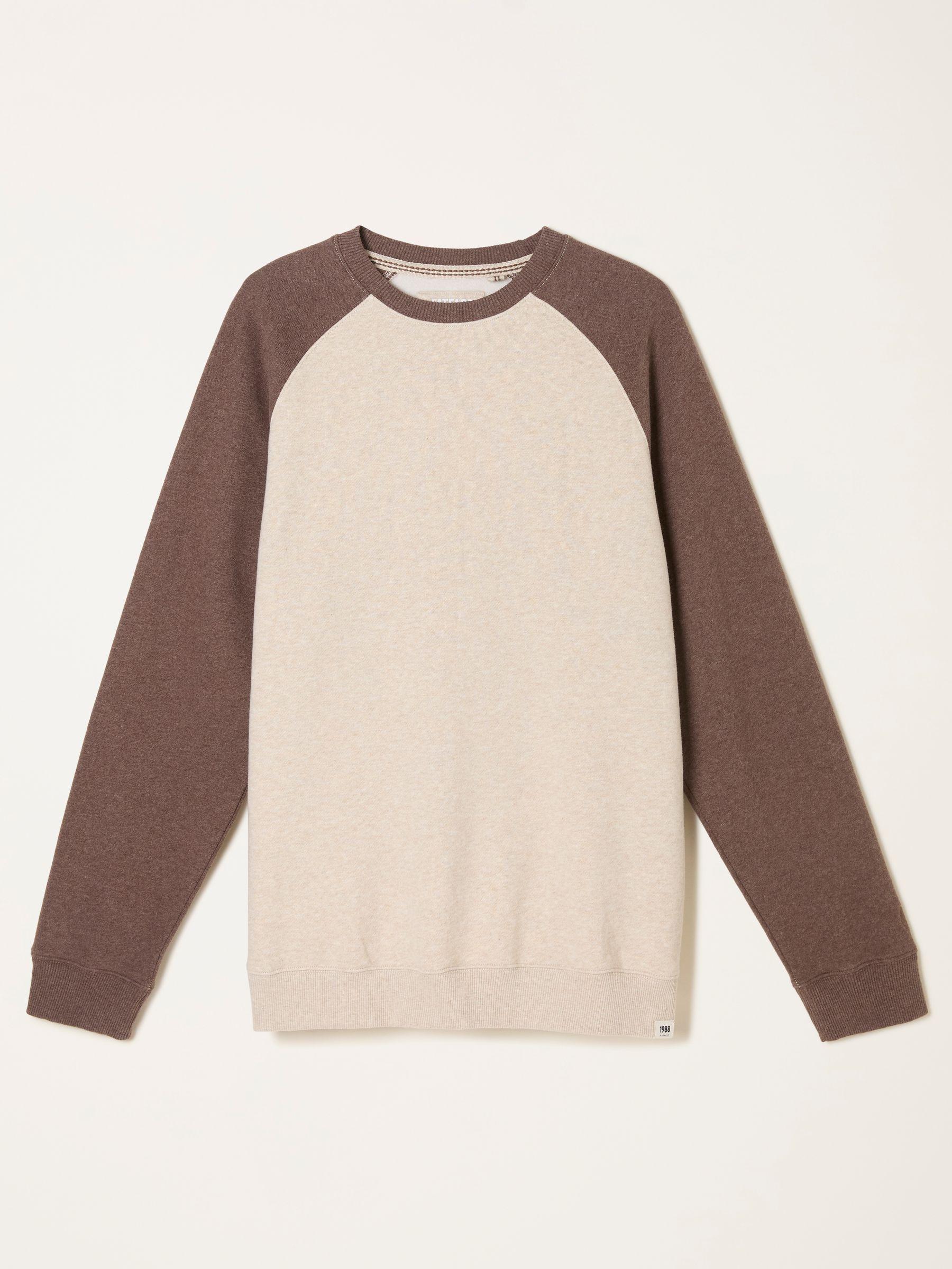 Brooke Chocolate Brown Crew Raglan by FAT FACE
