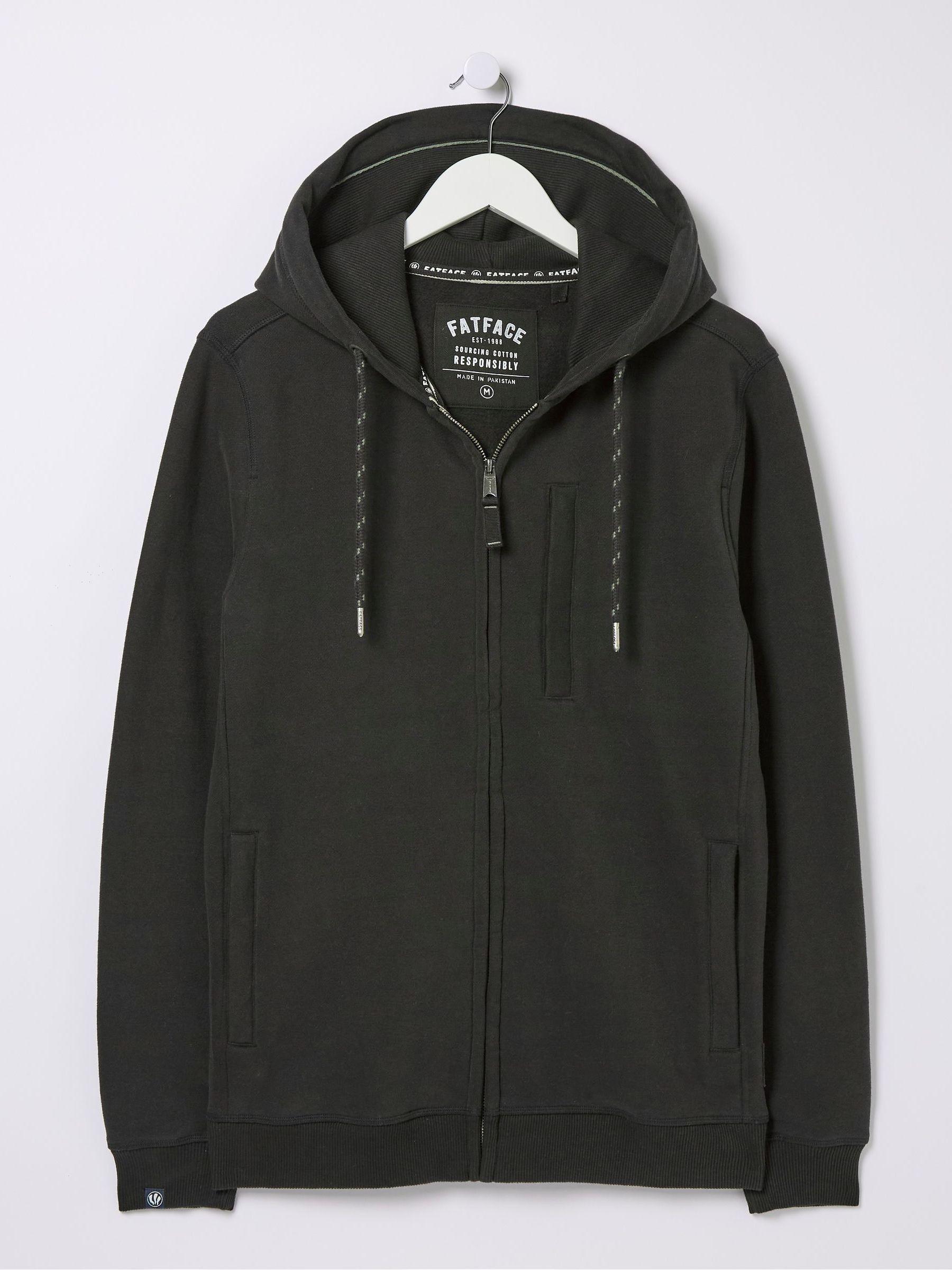 Brooke Navy Zip Through Hoodie by FAT FACE
