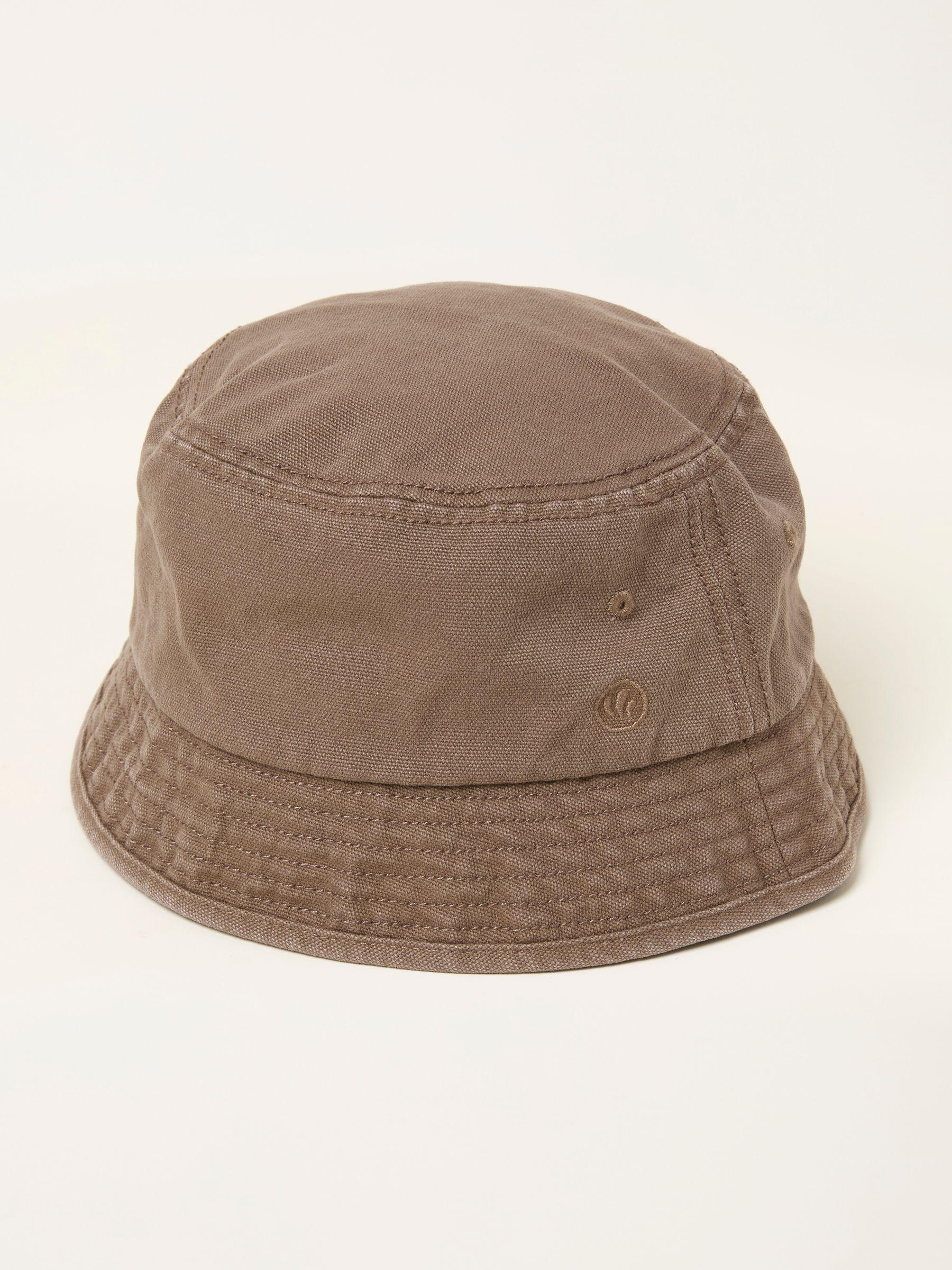 Brown Bucket Hat by FAT FACE