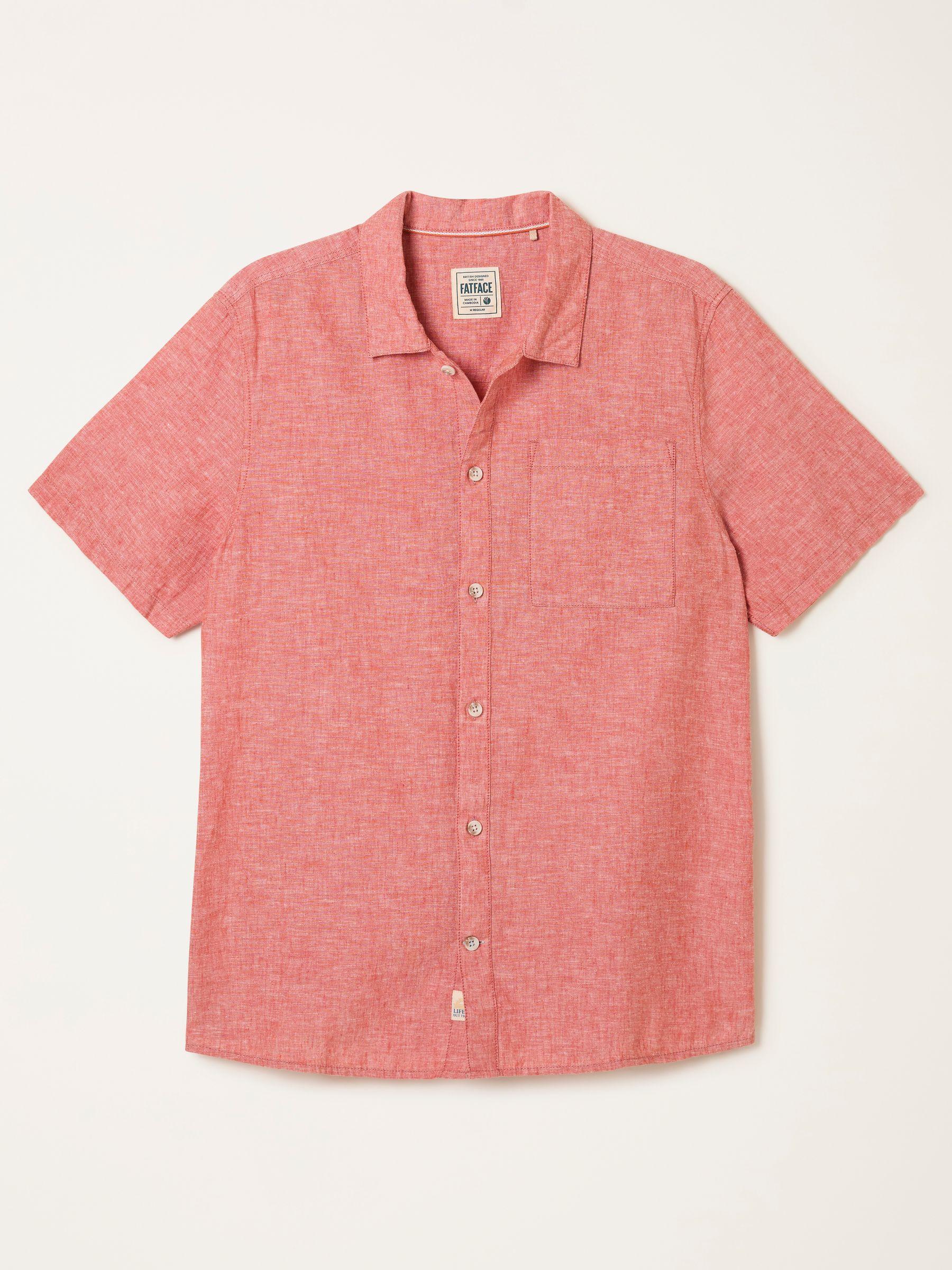 Bugle Bright Blue Short Sleeve Shirt by FAT FACE
