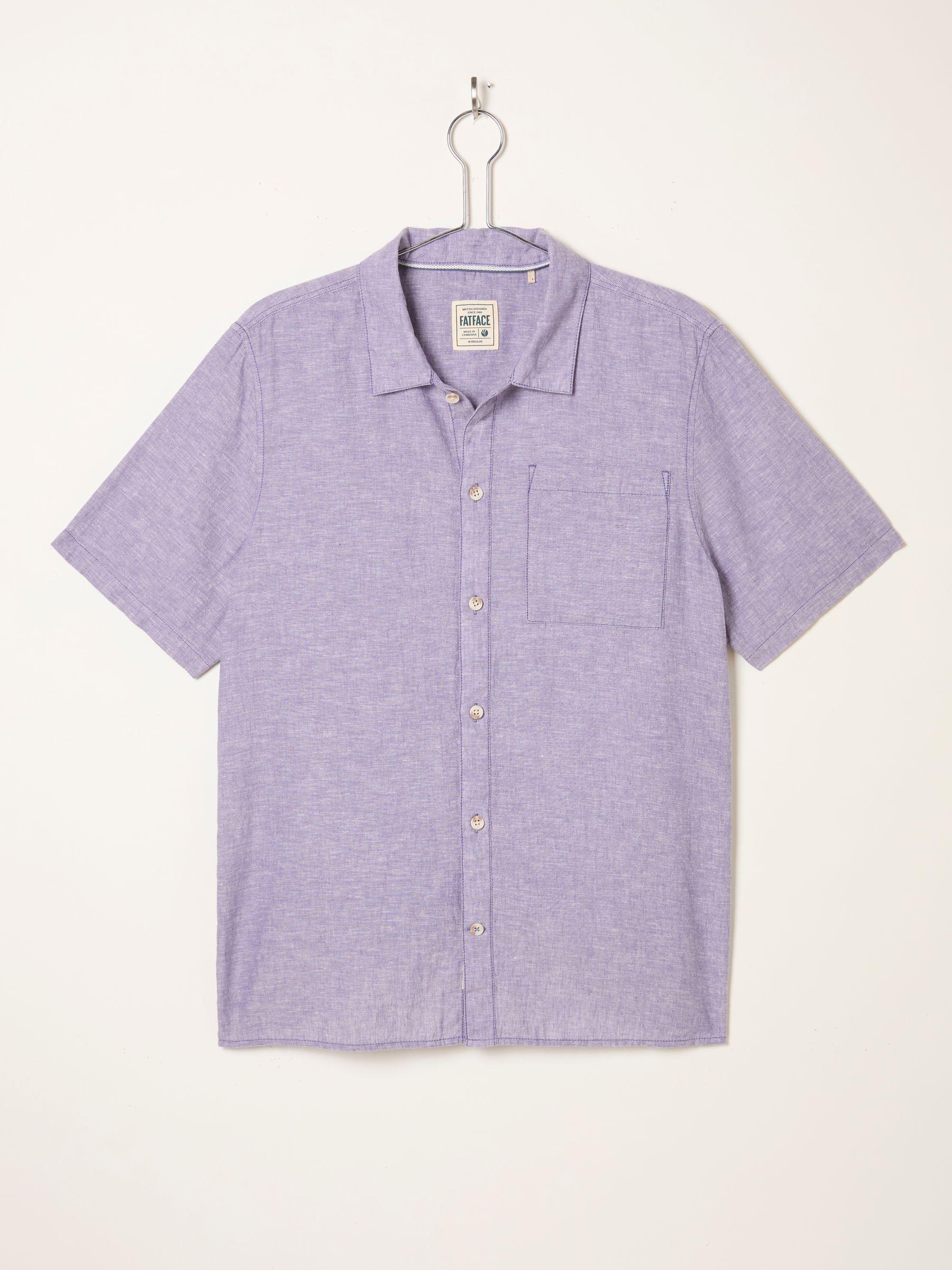 Bugle Bright Blue Short Sleeve Shirt by FAT FACE