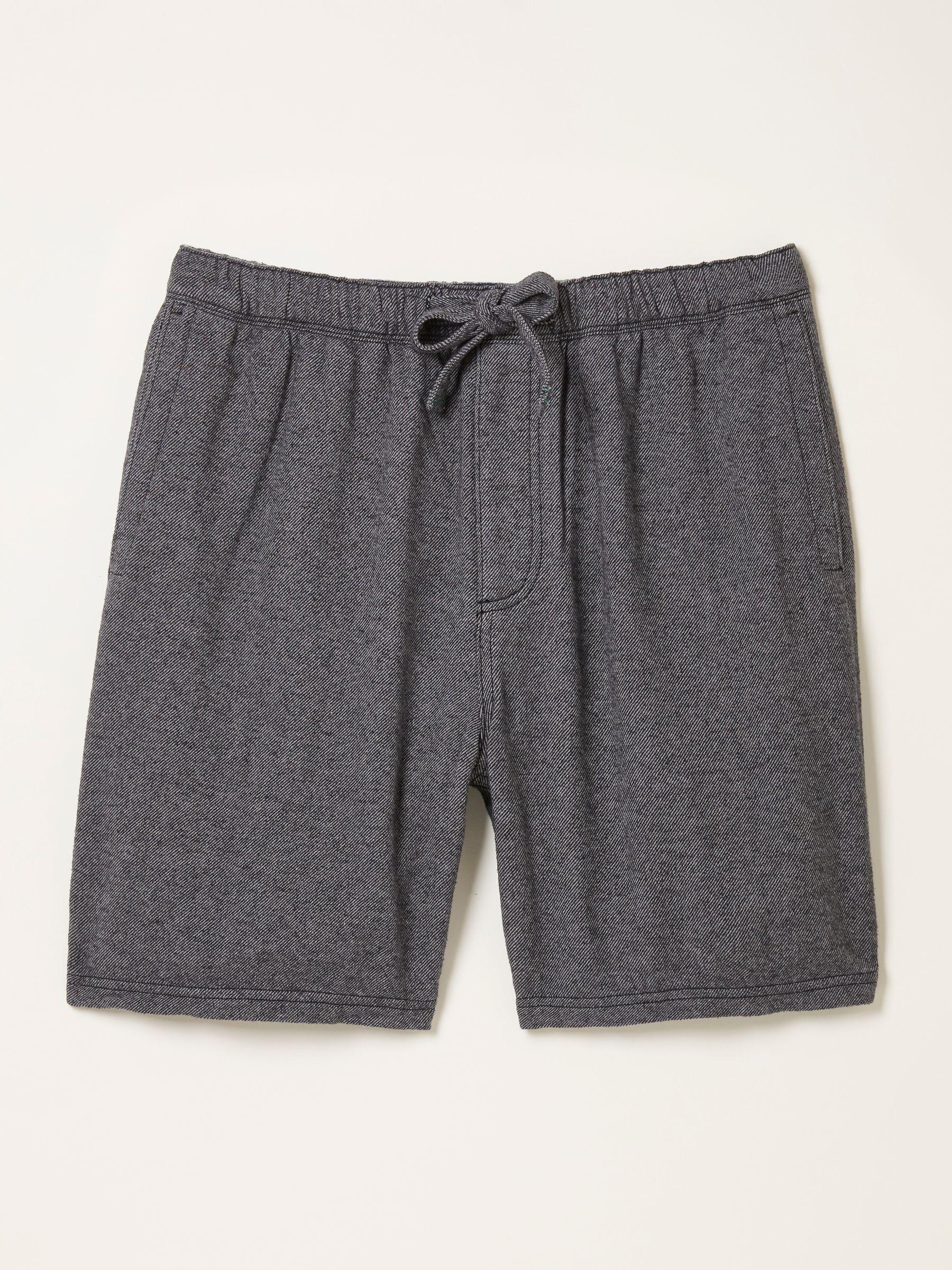 Charcoal Grey Brushed Twill Pyjama Shorts by FAT FACE