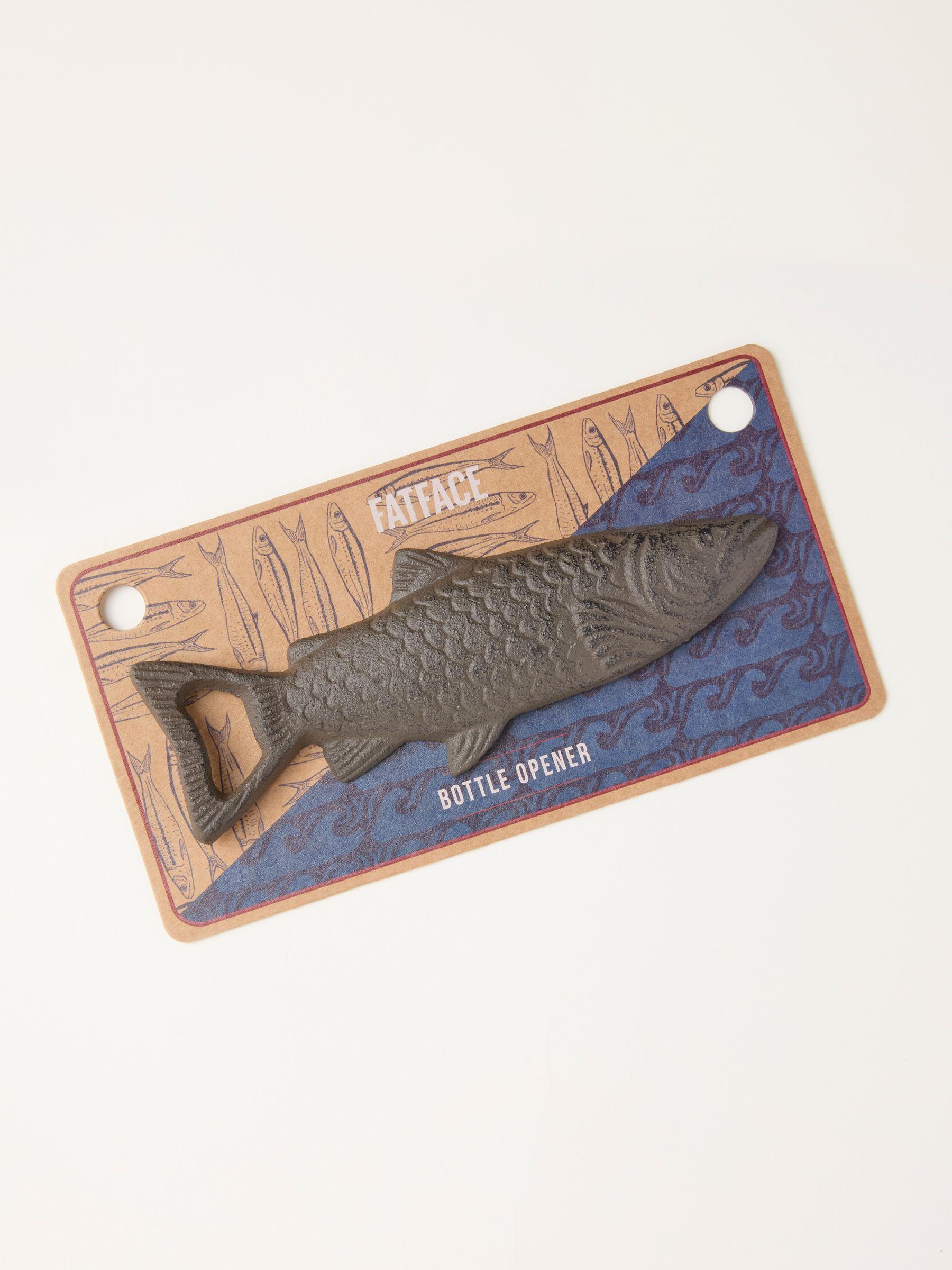 Charcoal Grey Fish Cast Iron Bottle Opener by FAT FACE