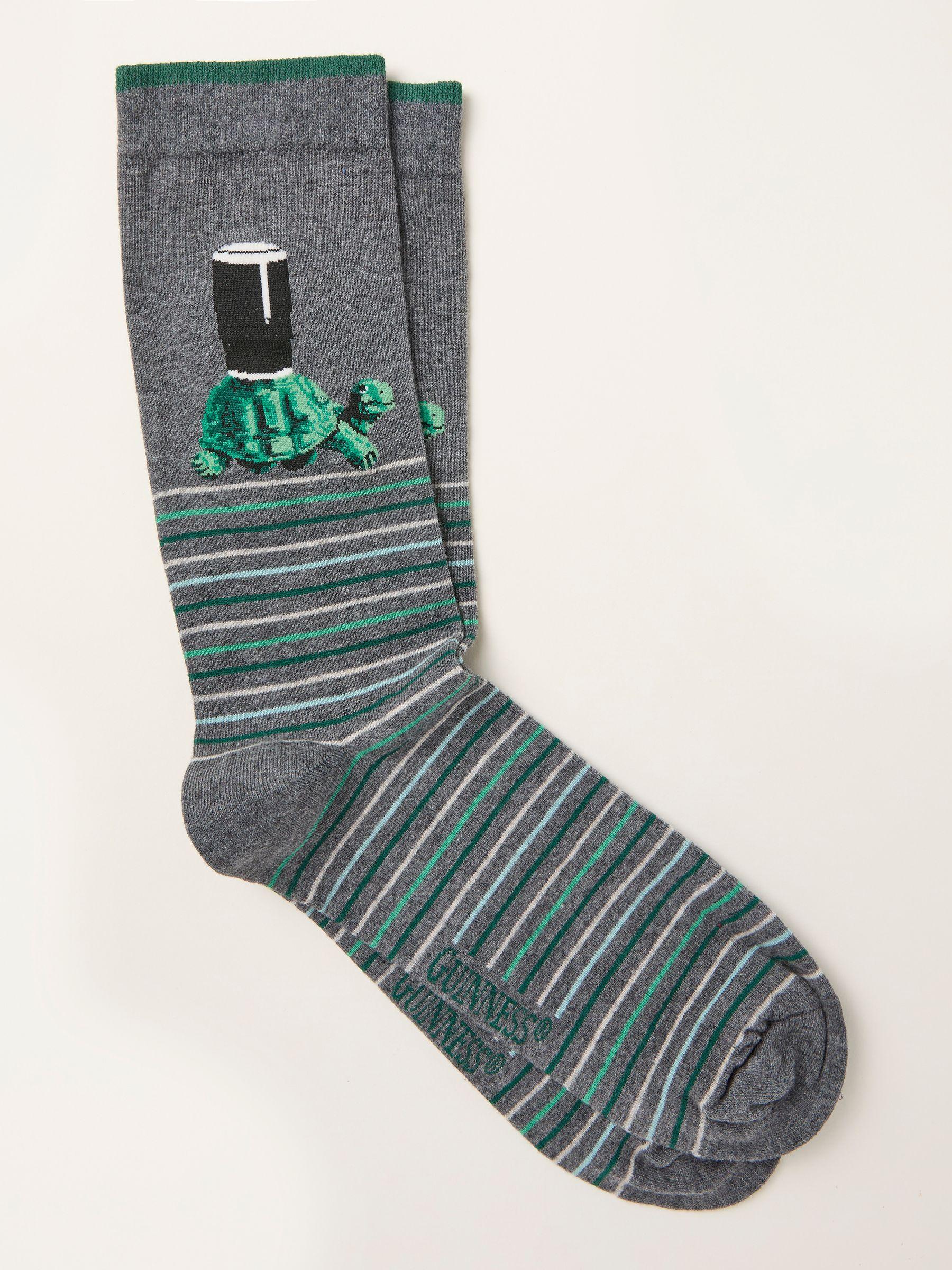 Charcoal Grey Guinness Socks by FAT FACE