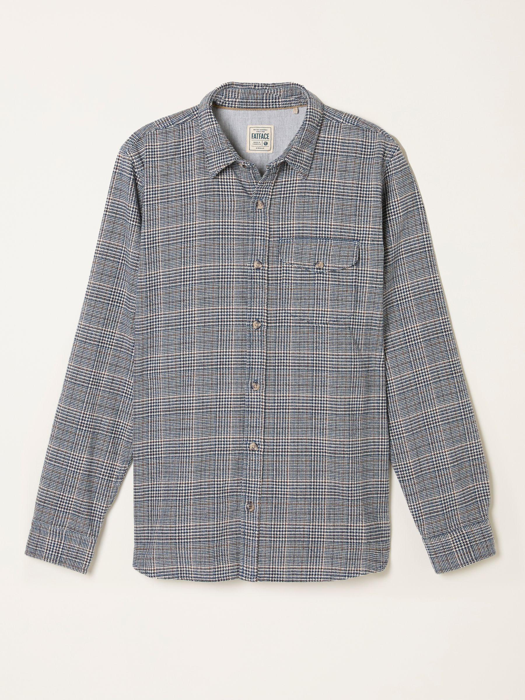 Charlton Navy Long Sleeve Check Shirt by FAT FACE