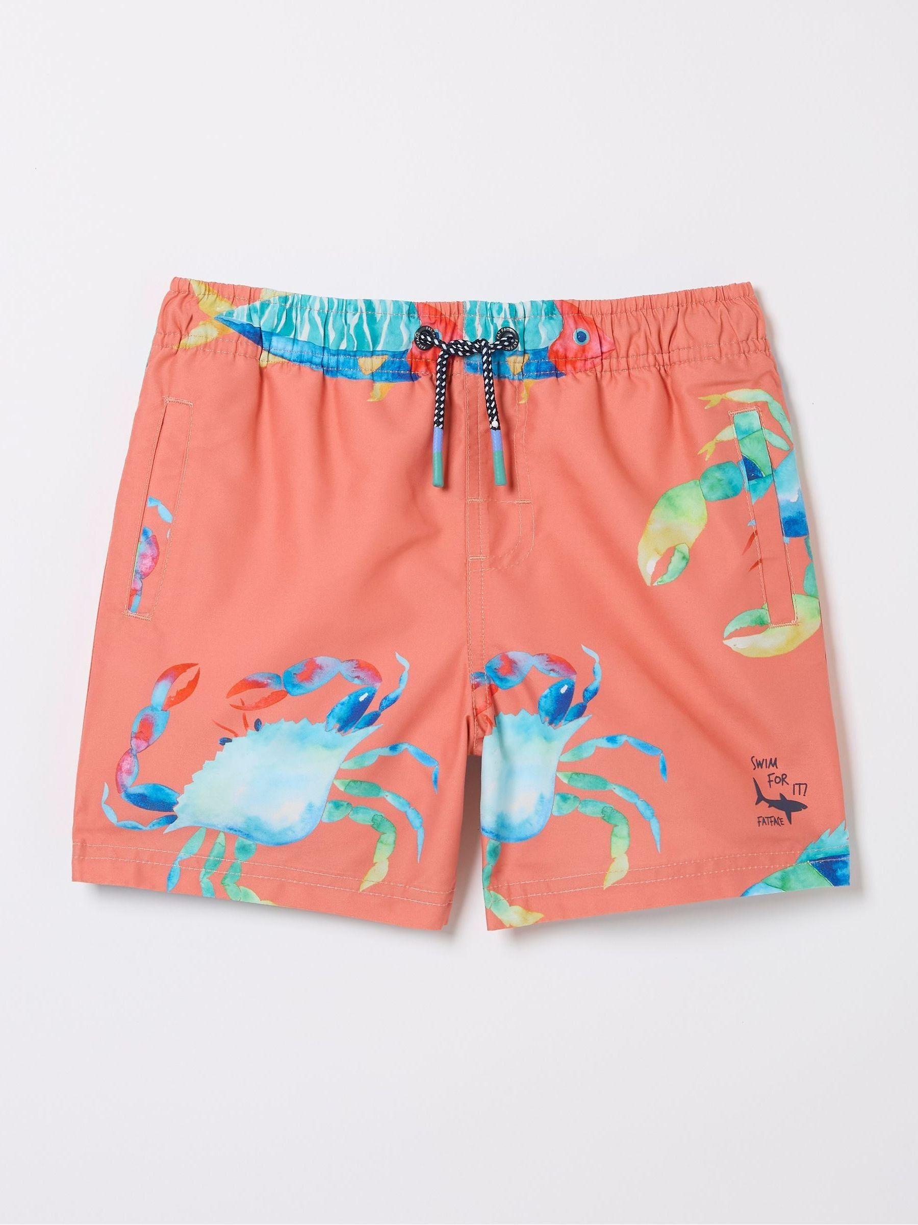 Coral Pattern Swim Shorts by FAT FACE