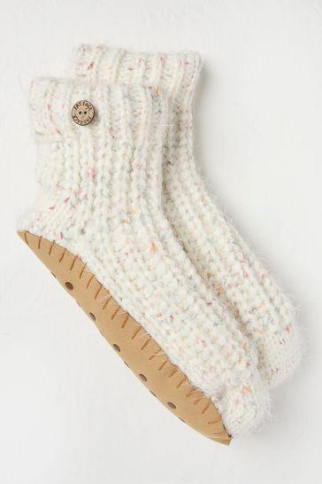 Cream Nep Slipper Socks by FAT FACE