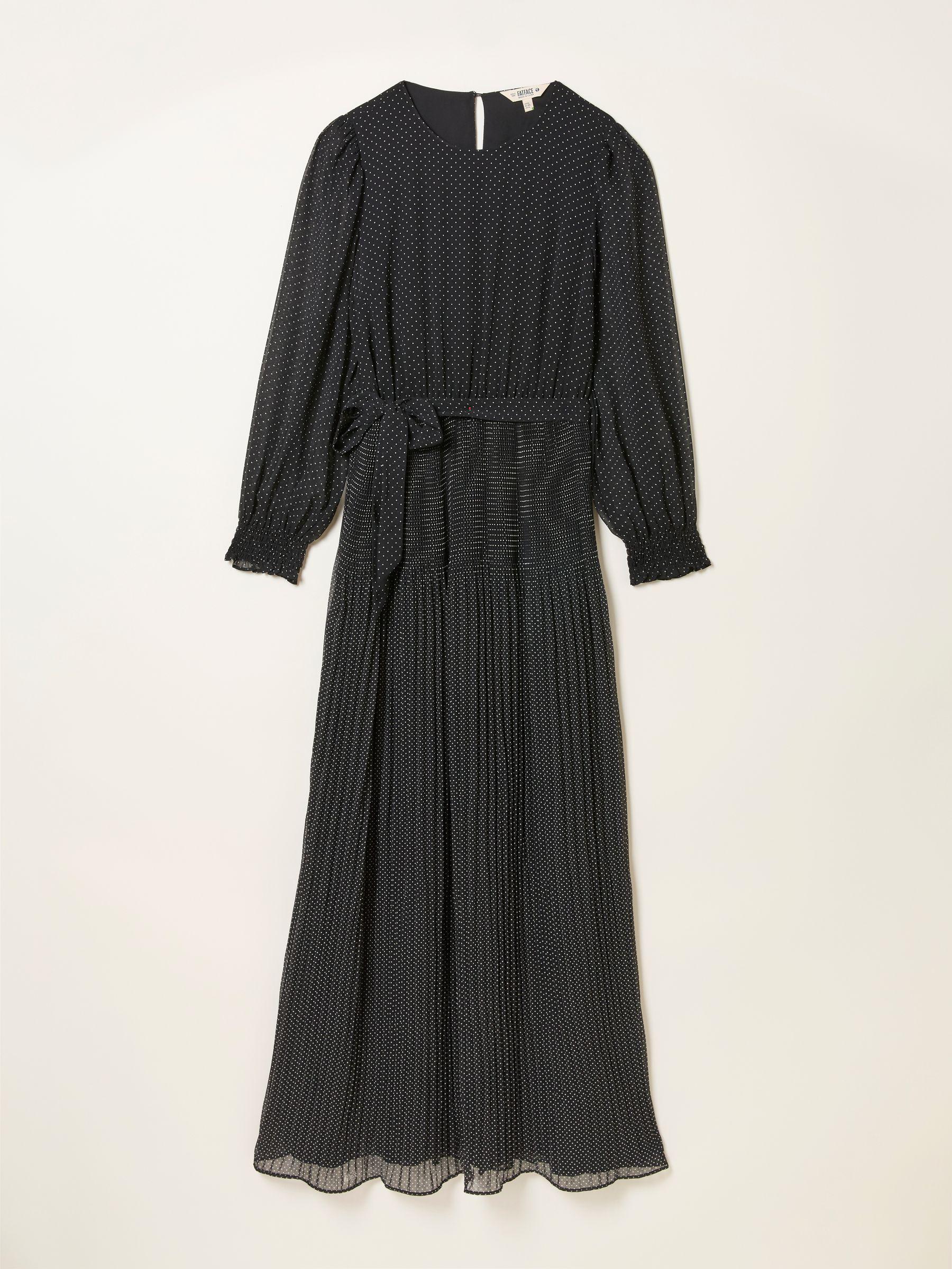 Darcy Black Pin Spot Petite Darcy Midi Dress by FAT FACE