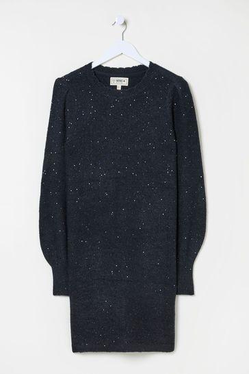 Dark Navy Eden Knit Dress by FAT FACE