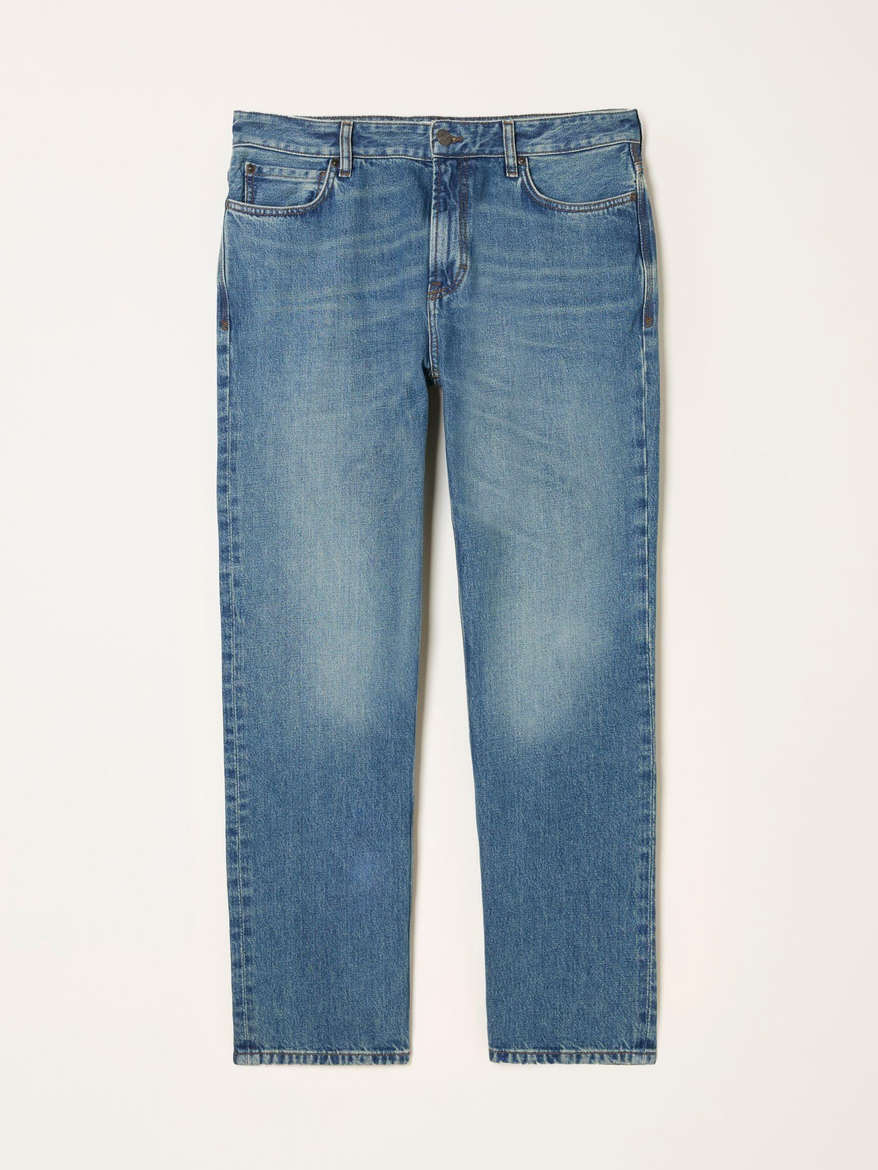Denim Blue Tint Straight Fit Straight Fit Jeans by FAT FACE