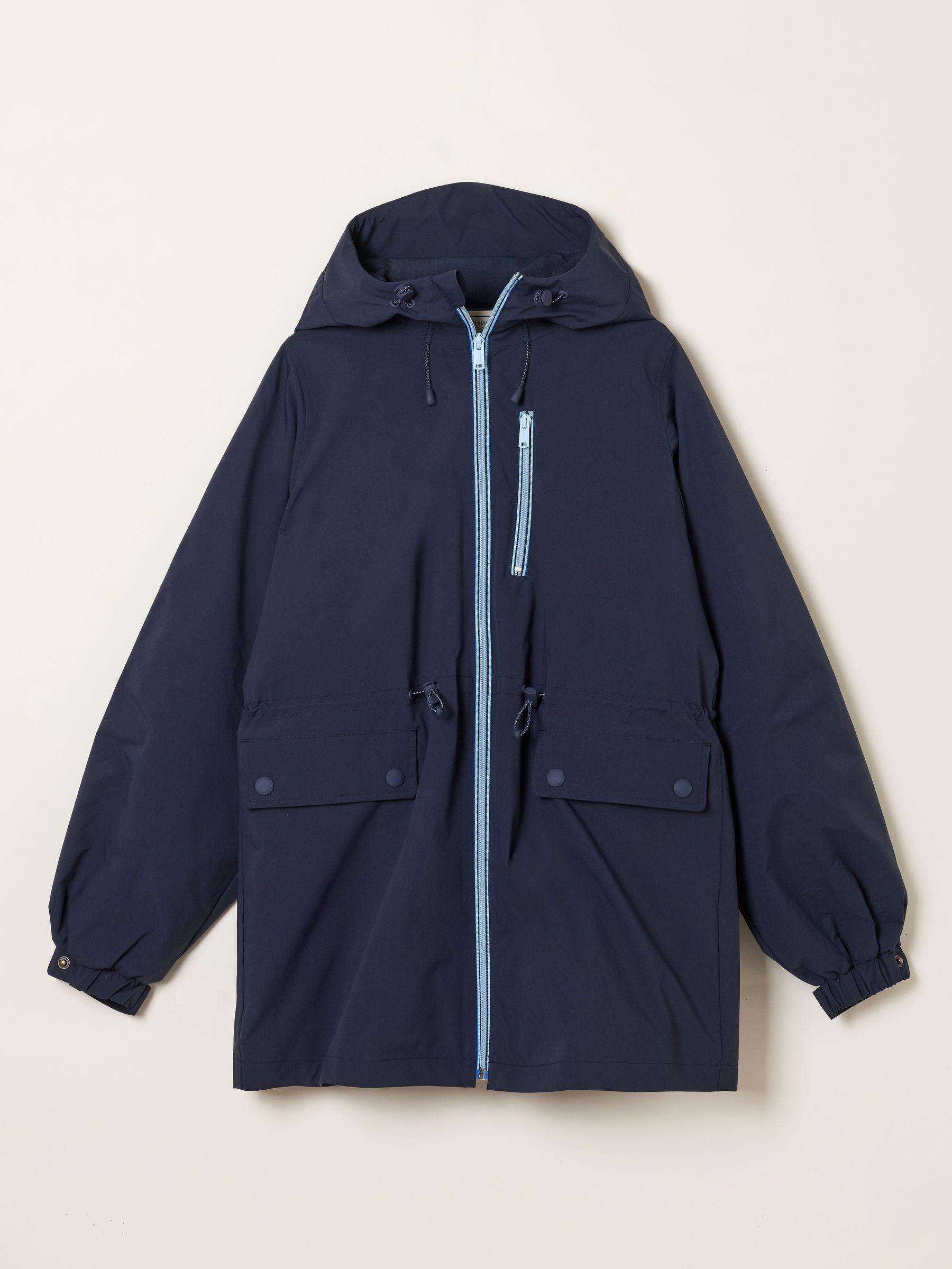 Eden Navy Regular Shower Resistant Raincoat by FAT FACE