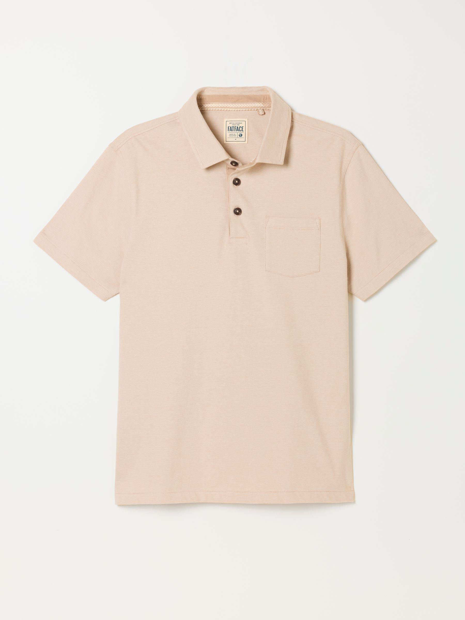 Elm Ecru Polo Shirt by FAT FACE
