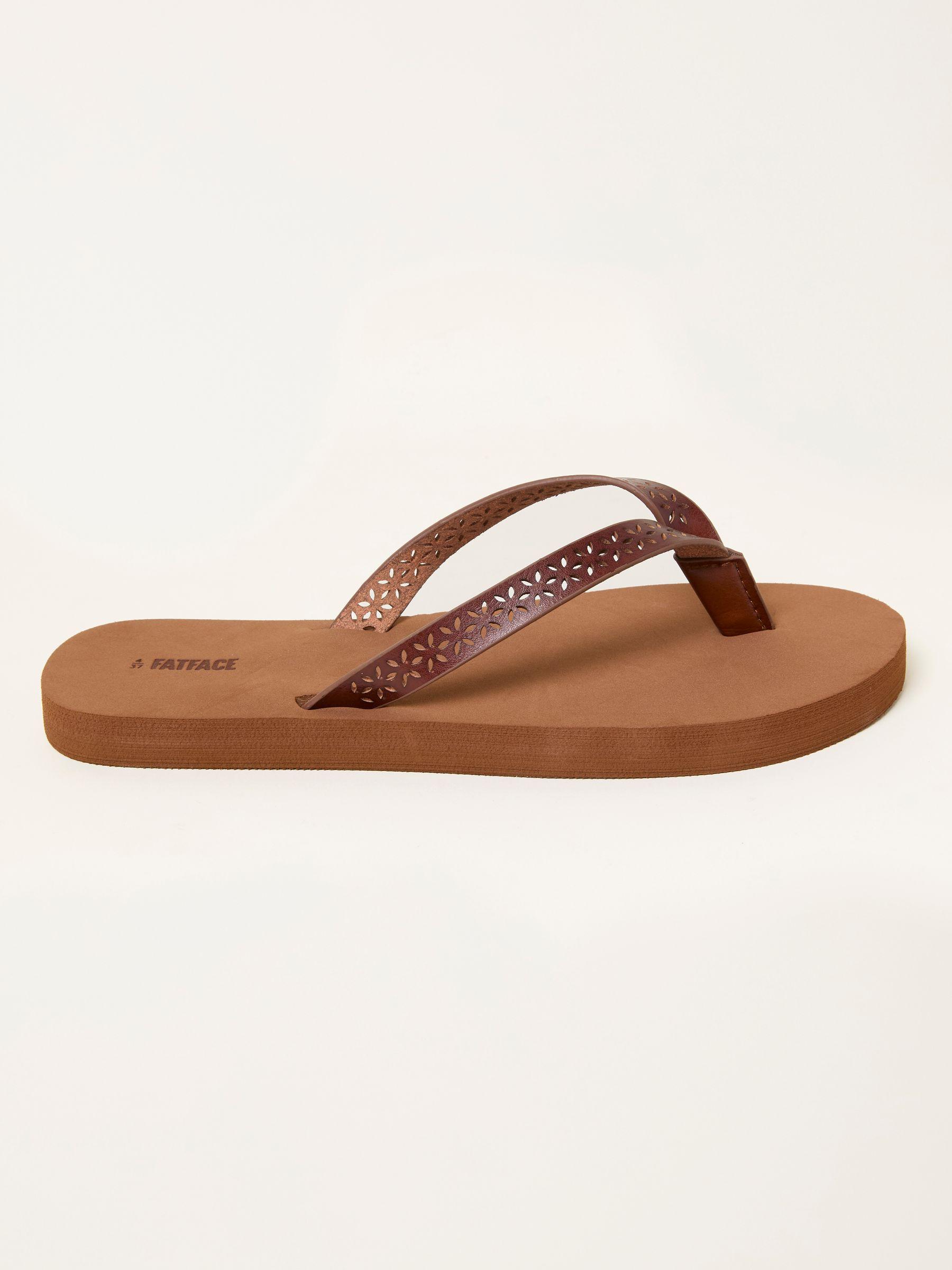Emmy Tan Brown Flip Flop by FAT FACE
