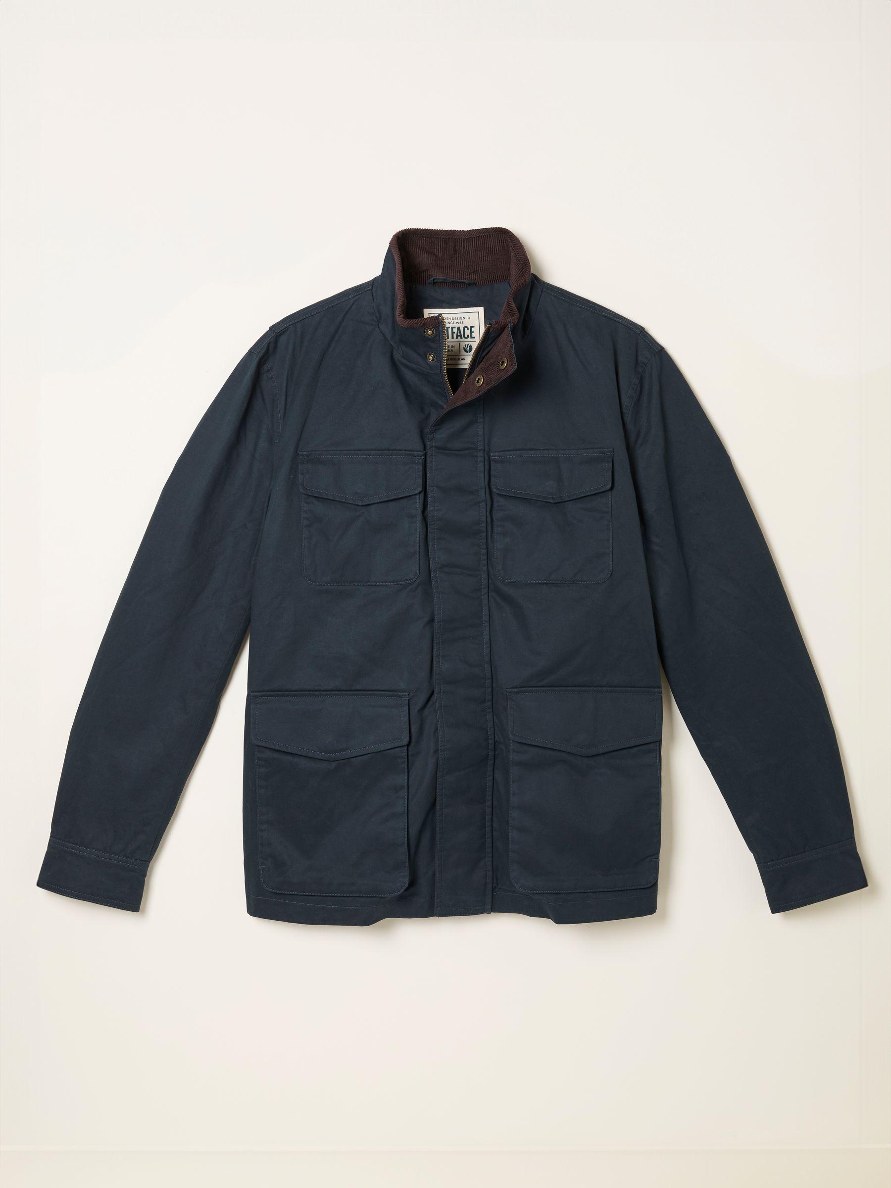 Filby Navy Four Pocket Jacket by FAT FACE