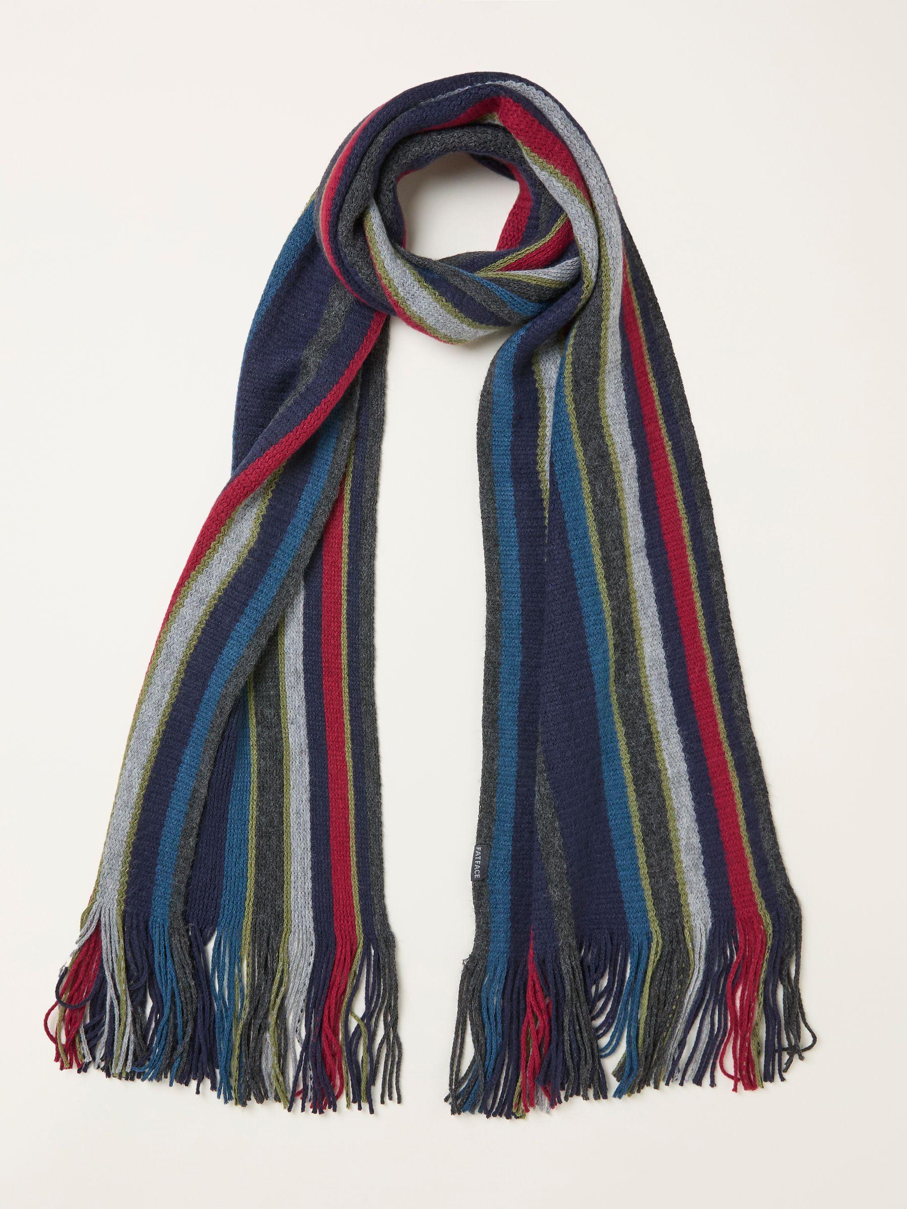 Finn Multi Stripe Scarf by FAT FACE