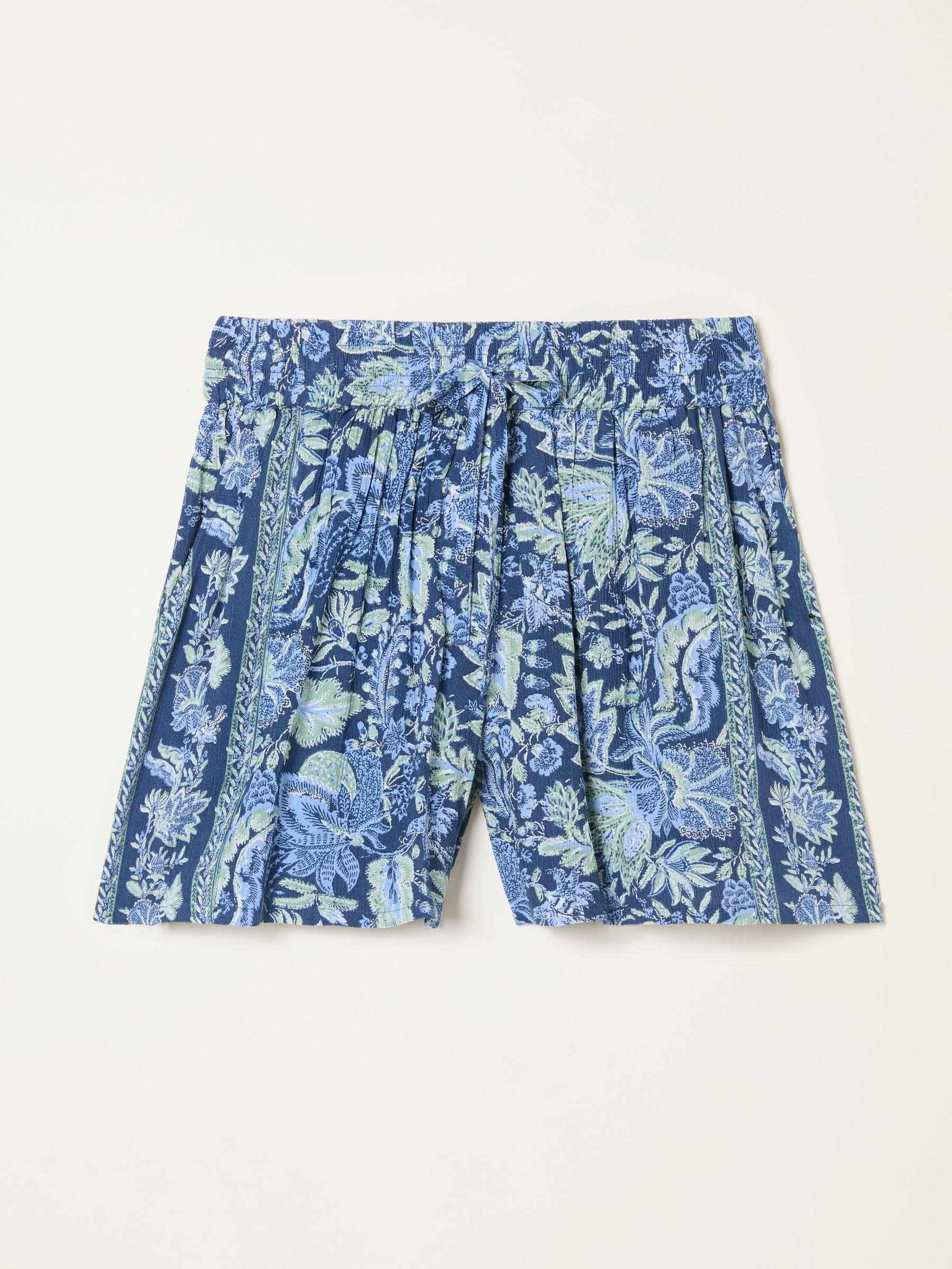 Fiona Blue Woodblock Flippy Shorts by FAT FACE