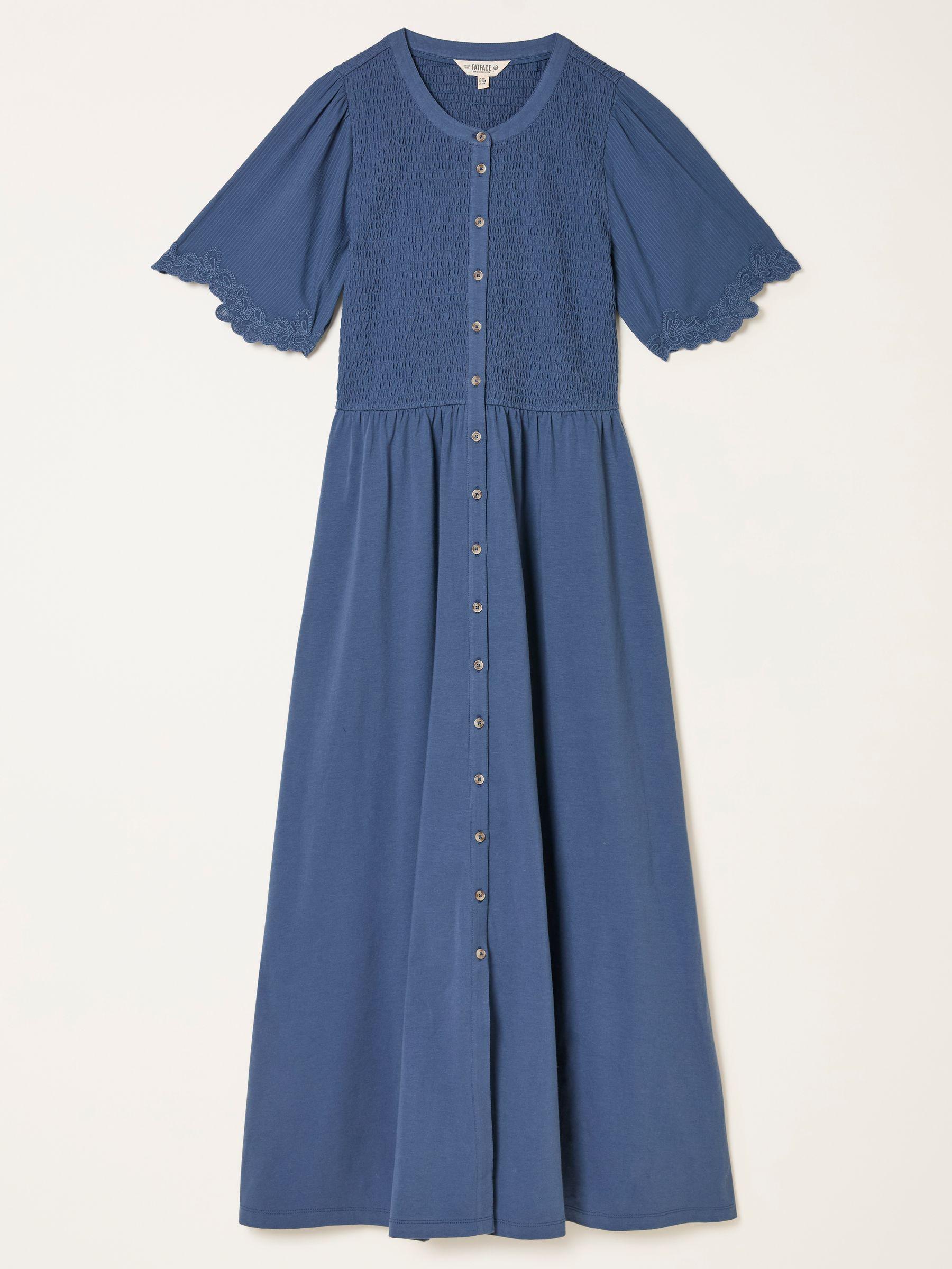 Fleur Indigo Blue Regular Jersey Midi Dress by FAT FACE