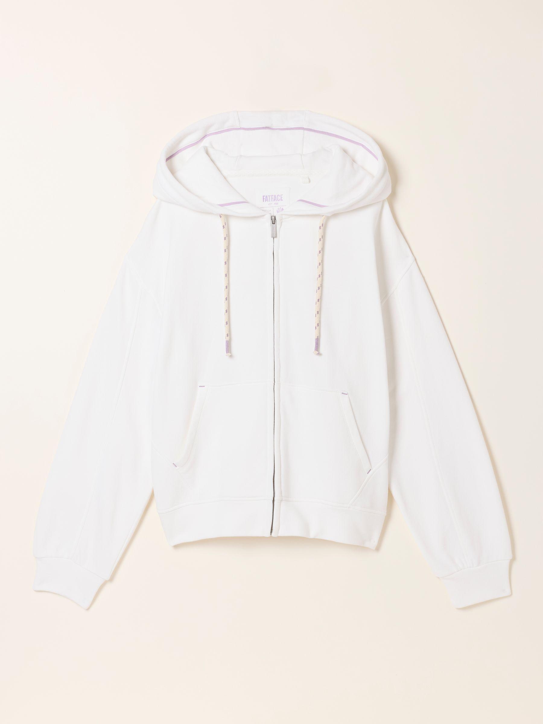 Flora Blue Navy Zip Through Hoodie by FAT FACE