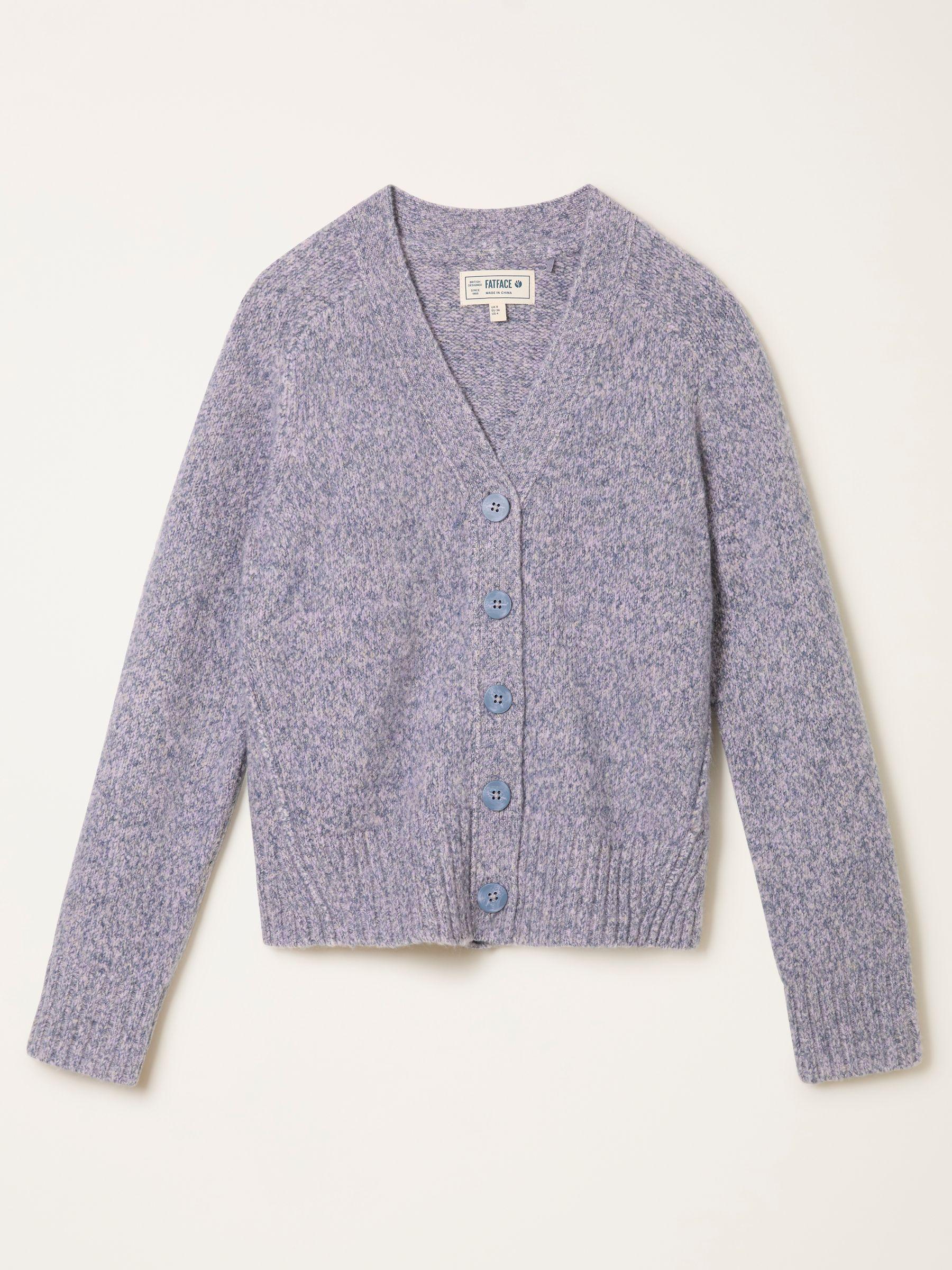 Florrie Pink Fleck Knitted Cardigan by FAT FACE