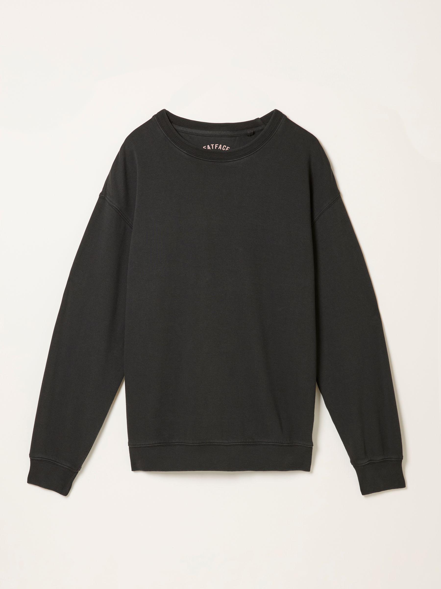 Georgia Black Crew Sweatshirt by FAT FACE