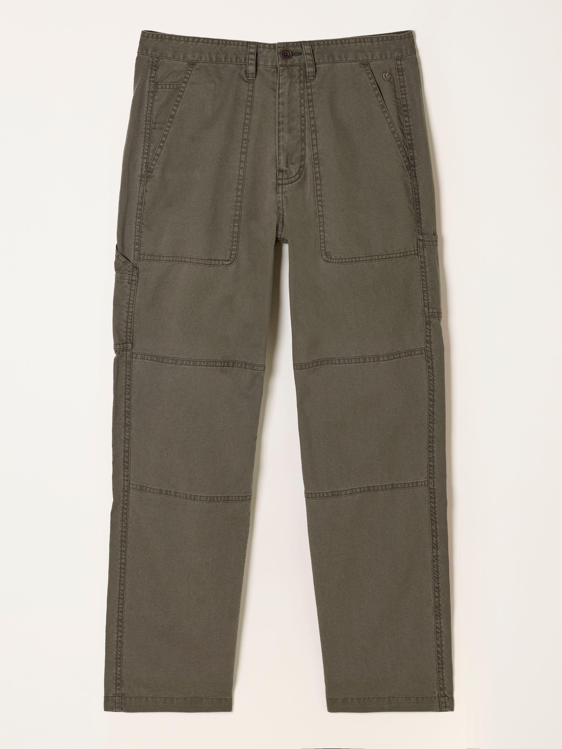 Green Leyburn Utility Trousers by FAT FACE