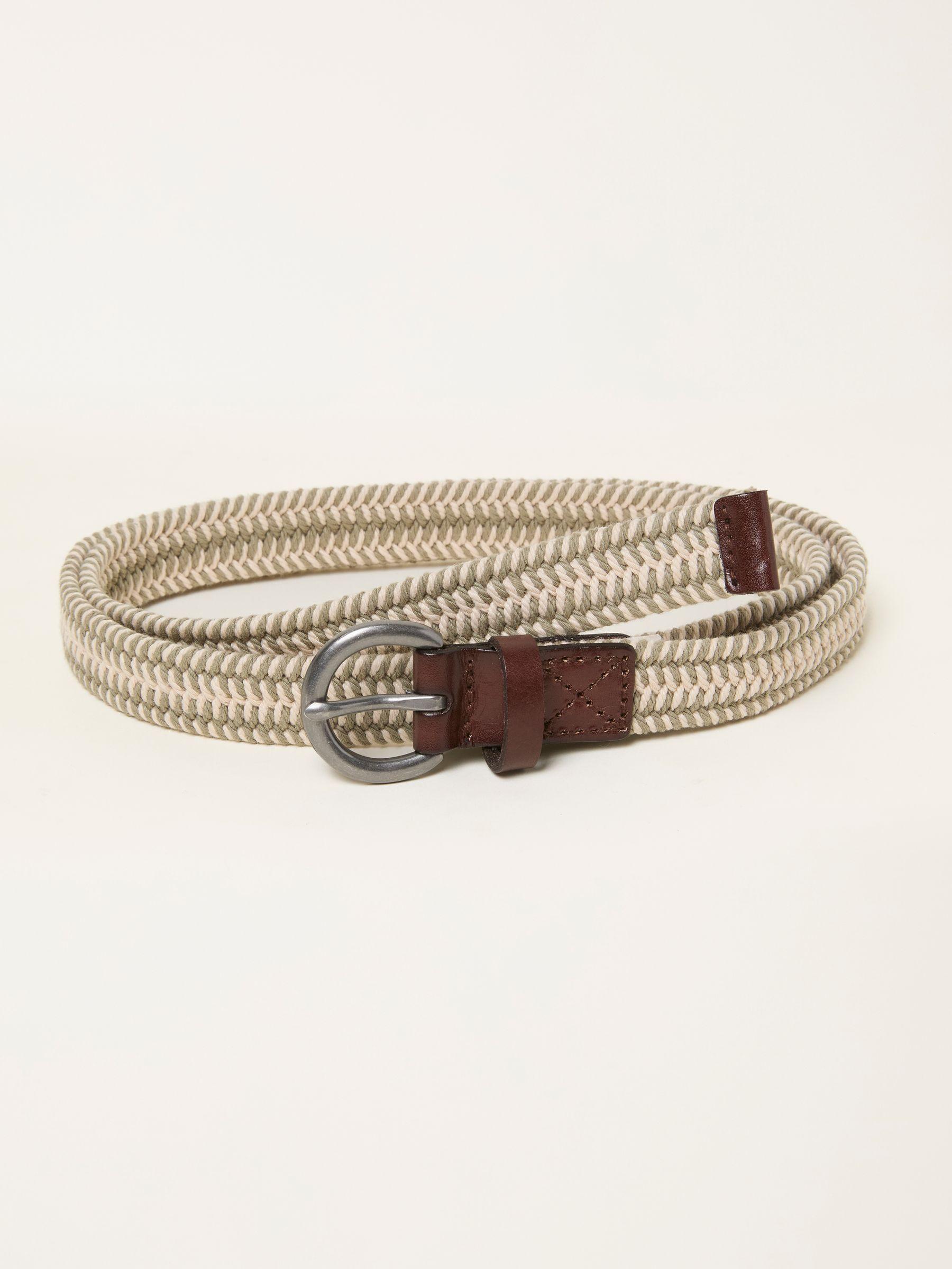 Green Woven Belt by FAT FACE