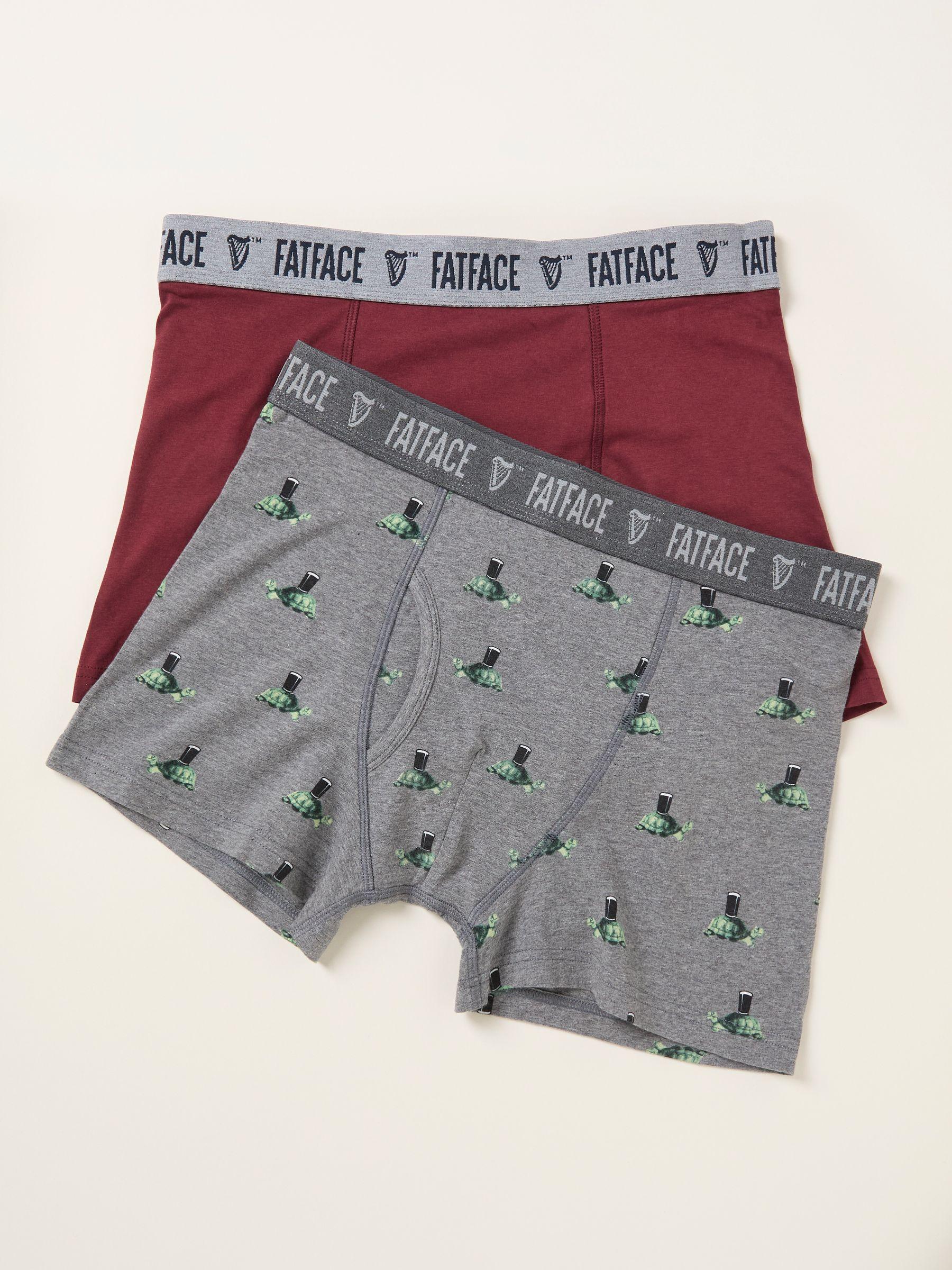 Grey 2 Pack Guinness Boxers by FAT FACE