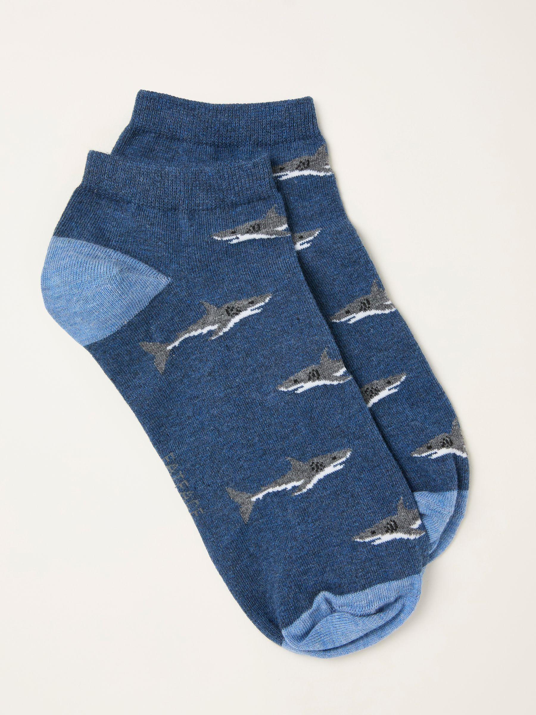 Grey Shark Socks by FAT FACE