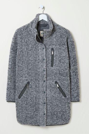 Hadley Grey Fleece Jacket by FAT FACE