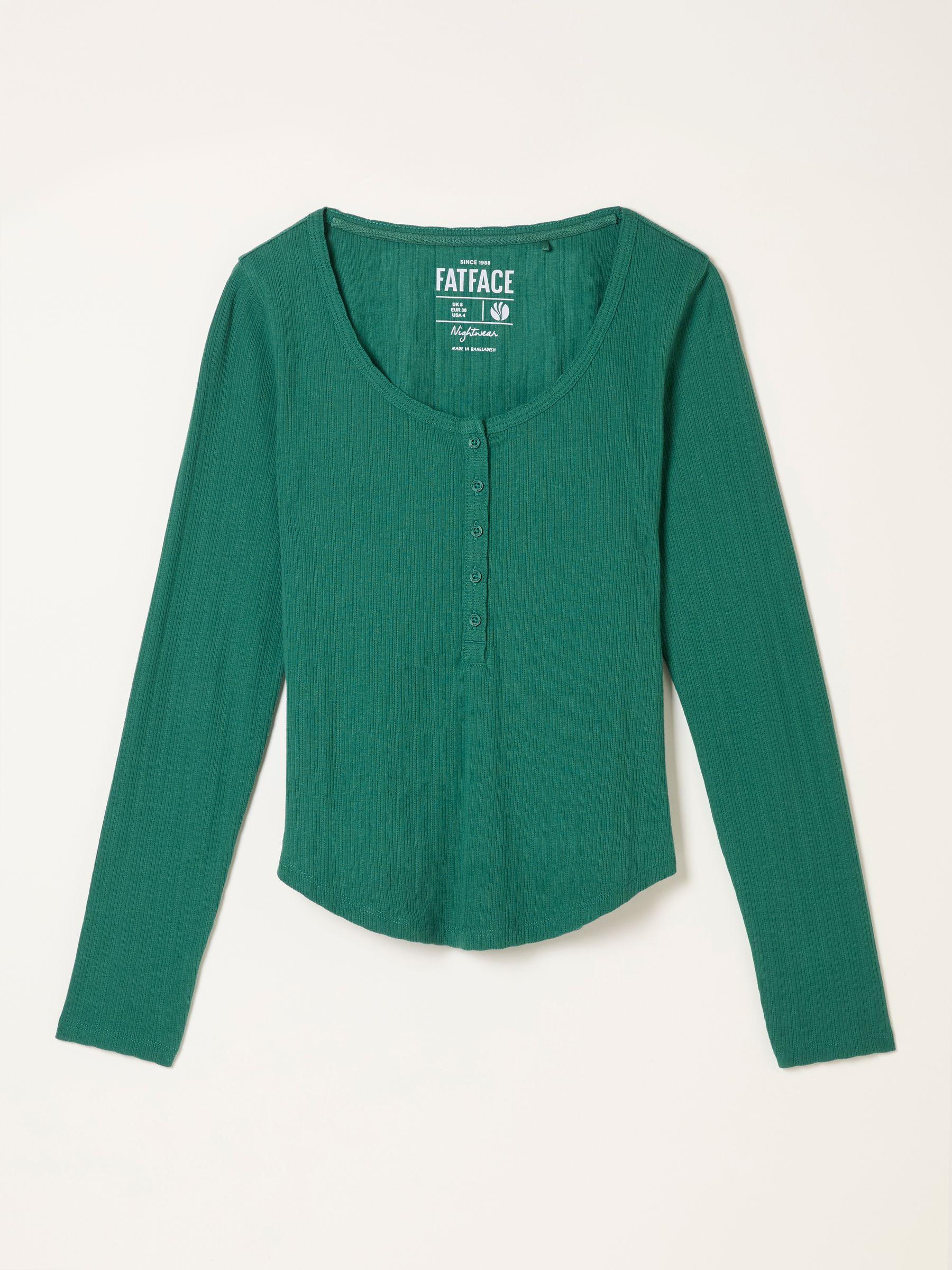 Hattie Green Henley Pyjama Top by FAT FACE