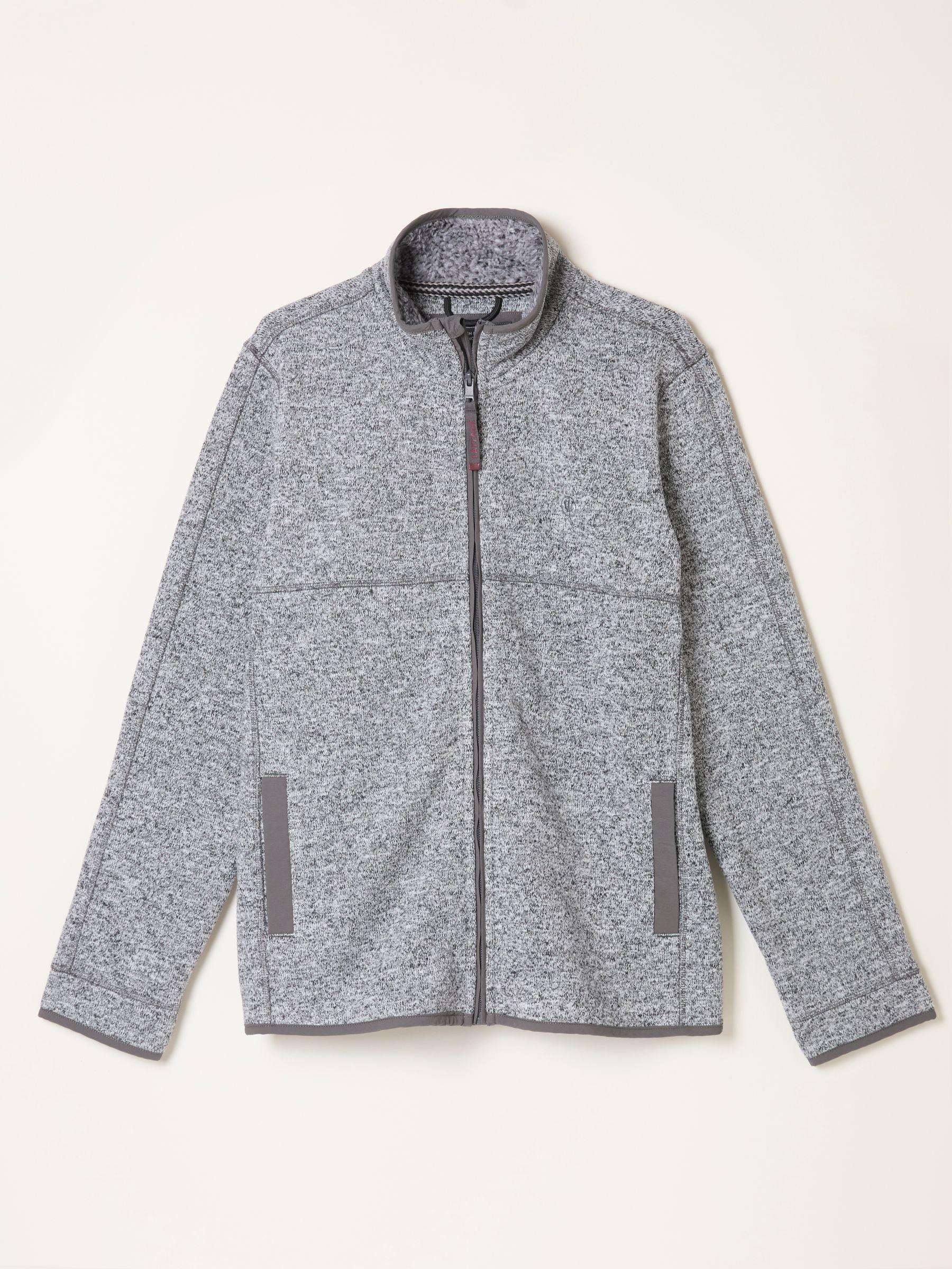 Haxby Grey Zip Through Sweat by FAT FACE
