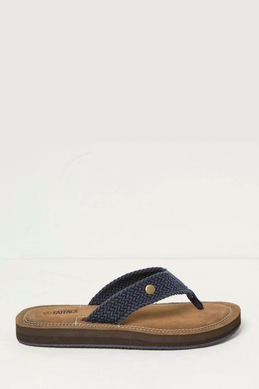 Hayes Blue Flip Flops by FAT FACE