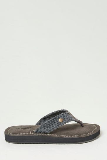 Hayes Grey Flip Flops by FAT FACE